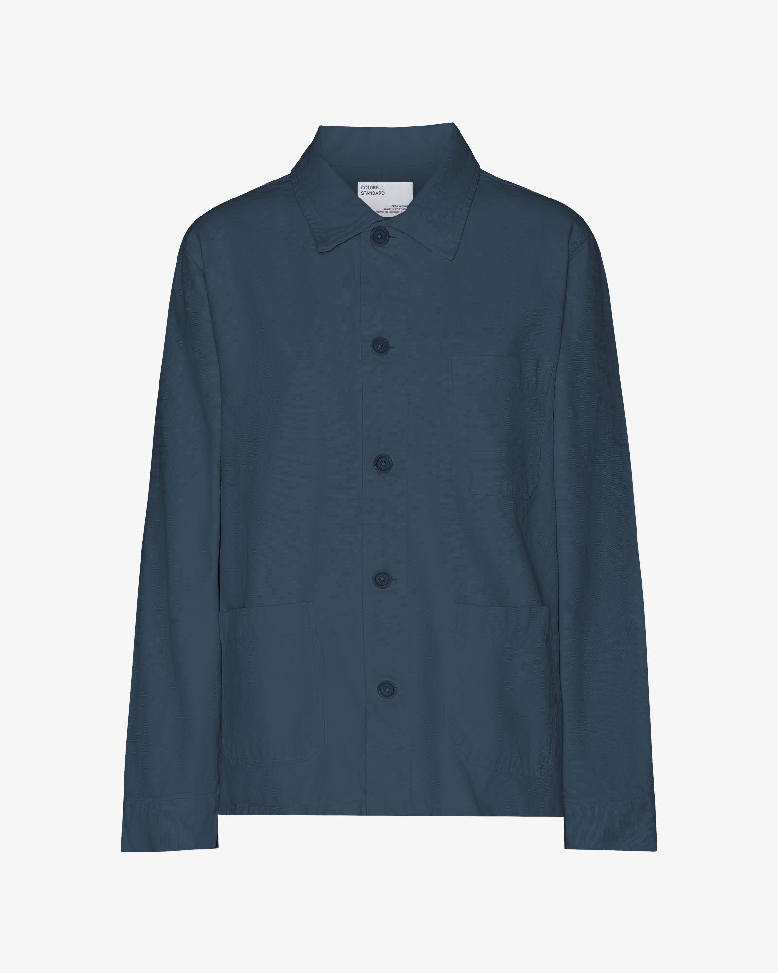 Organic Workwear Jacket - Petrol Blue