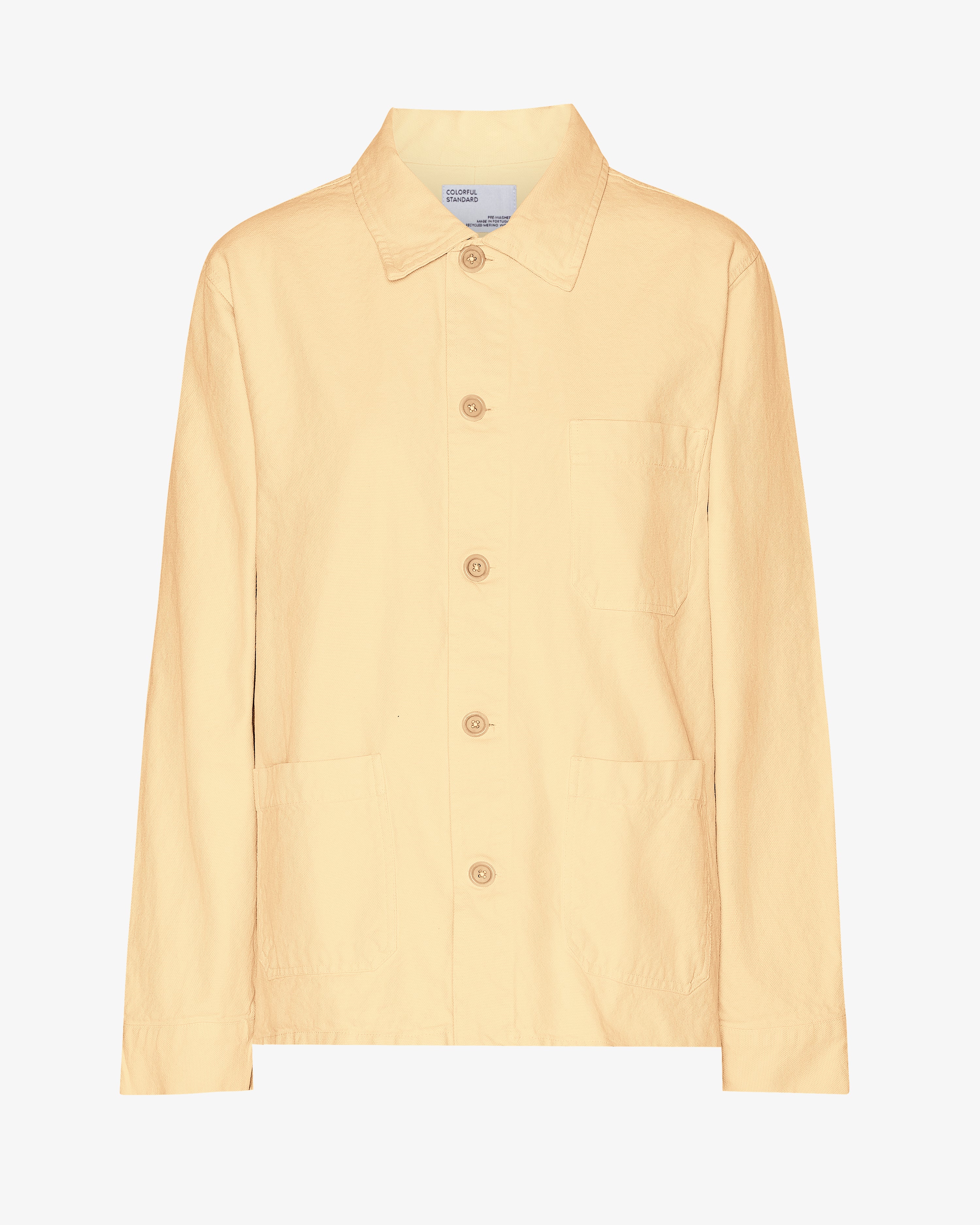 Organic Workwear Jacket - Soft Yellow