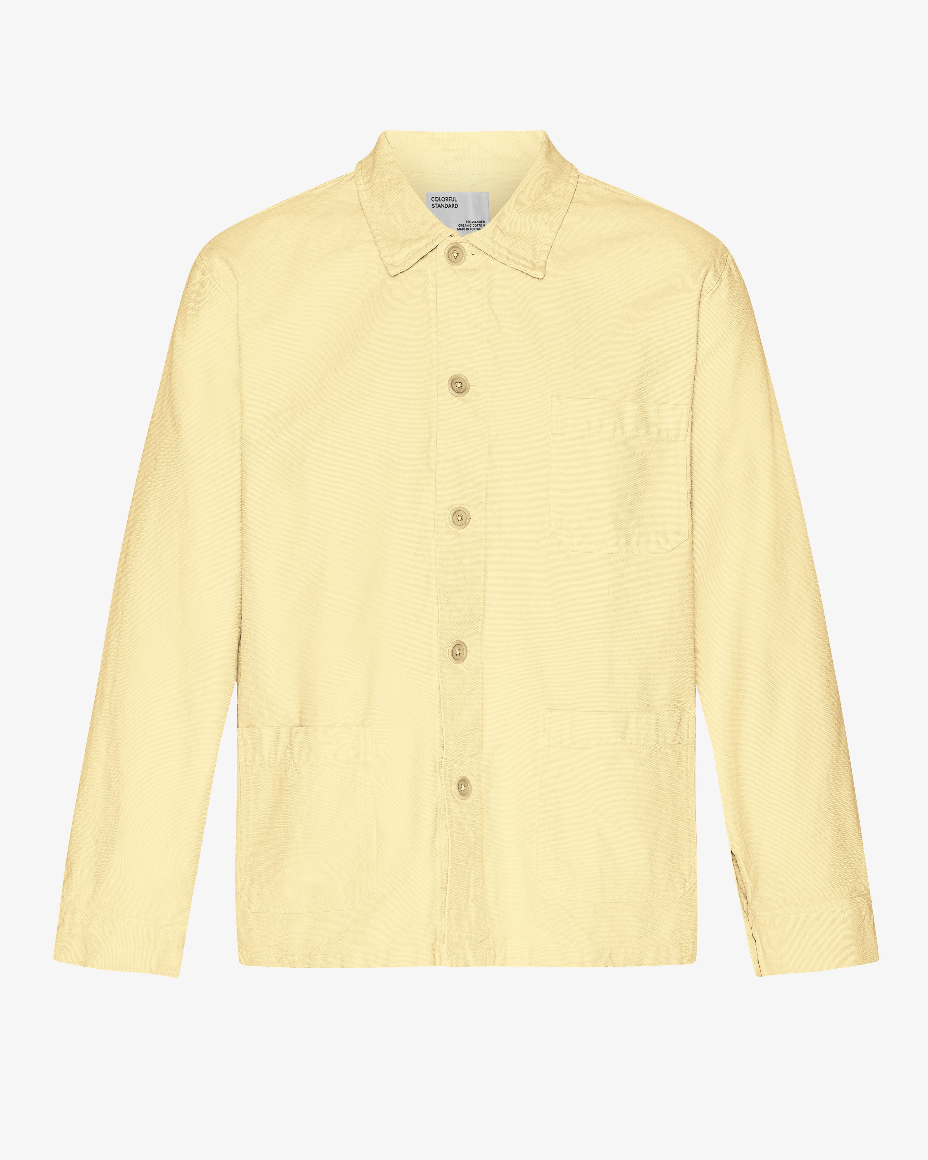 Organic Workwear Jacket - Soft Yellow