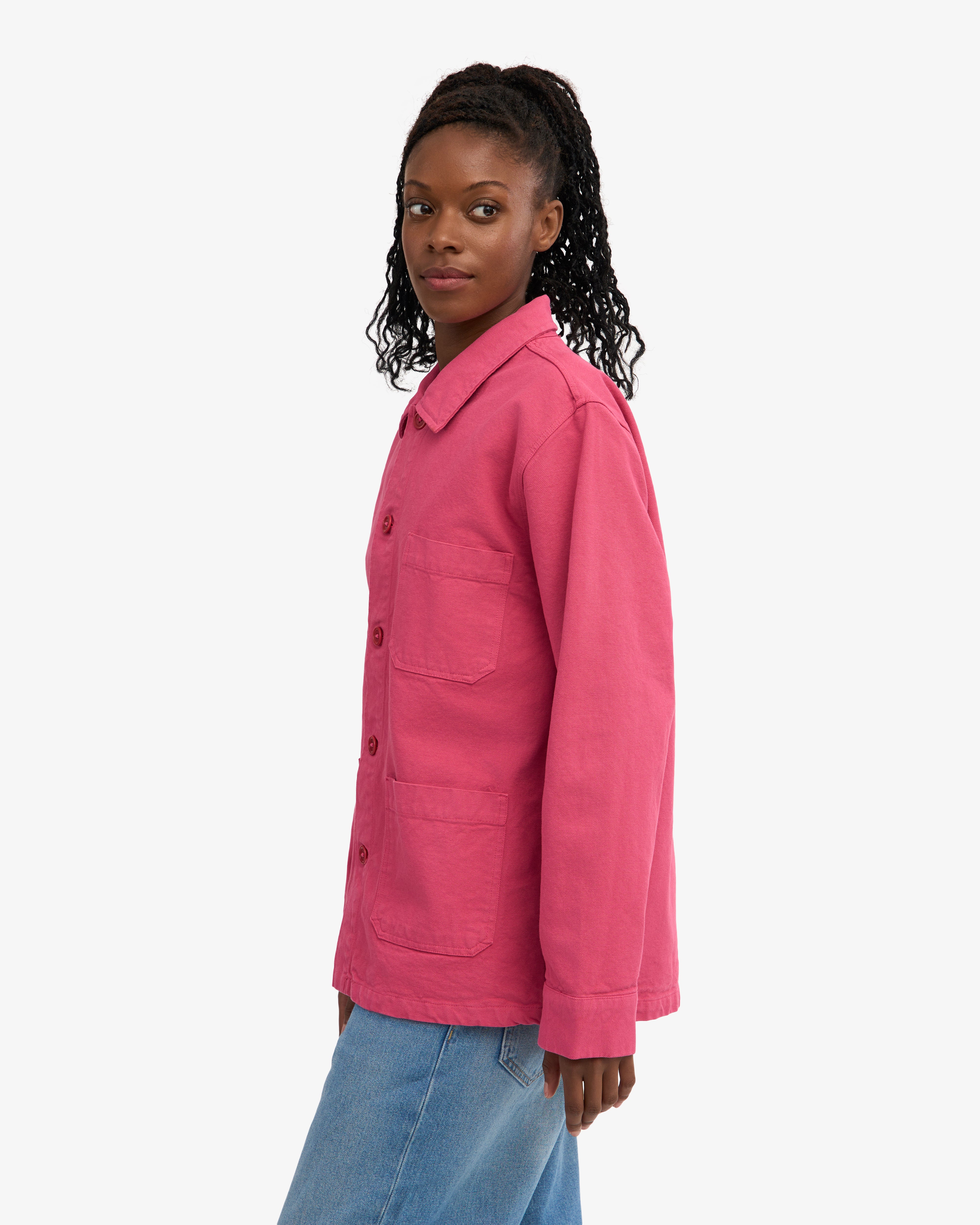 Organic Workwear Jacket - Bubblegum Pink
