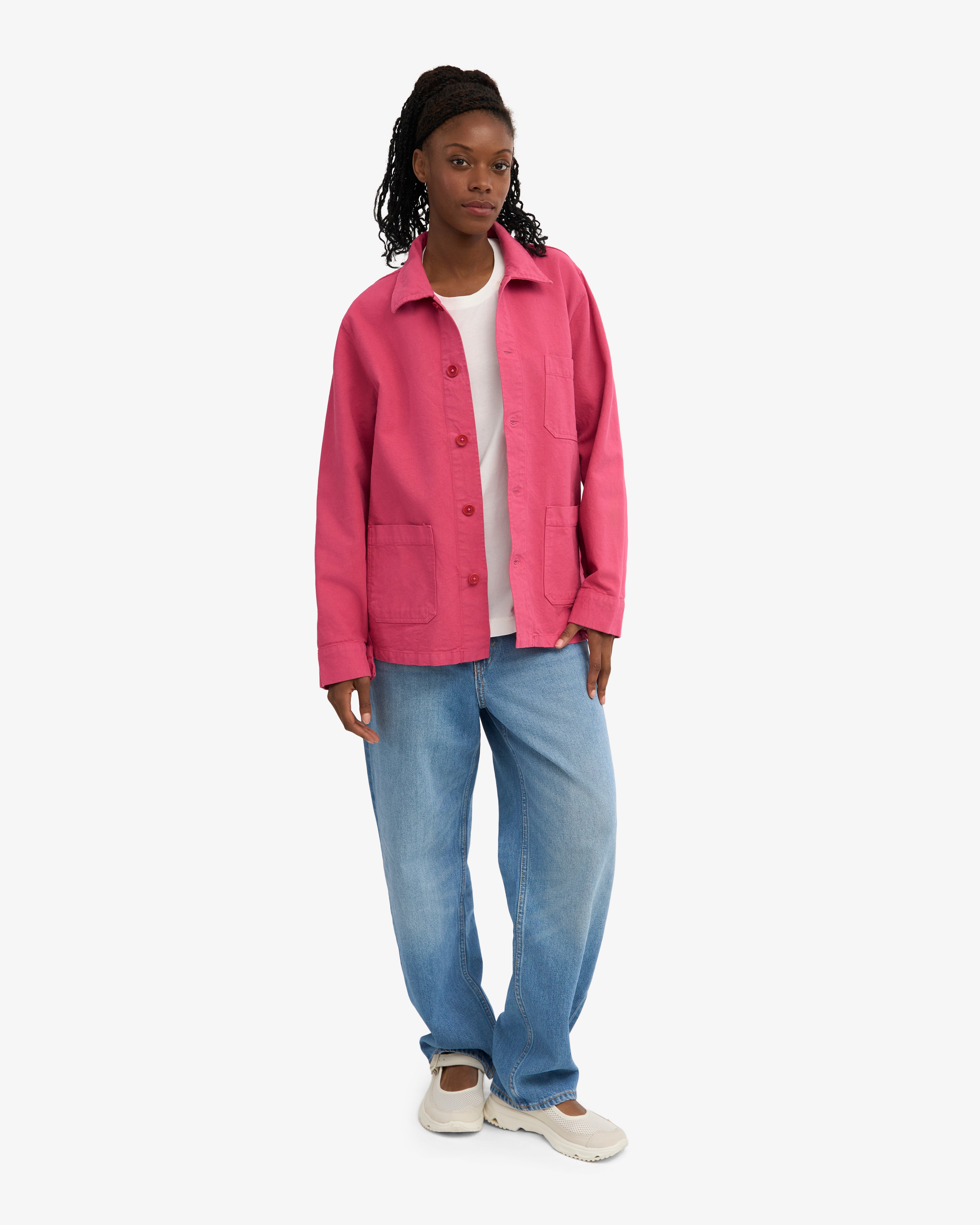 Organic Workwear Jacket - Bubblegum Pink