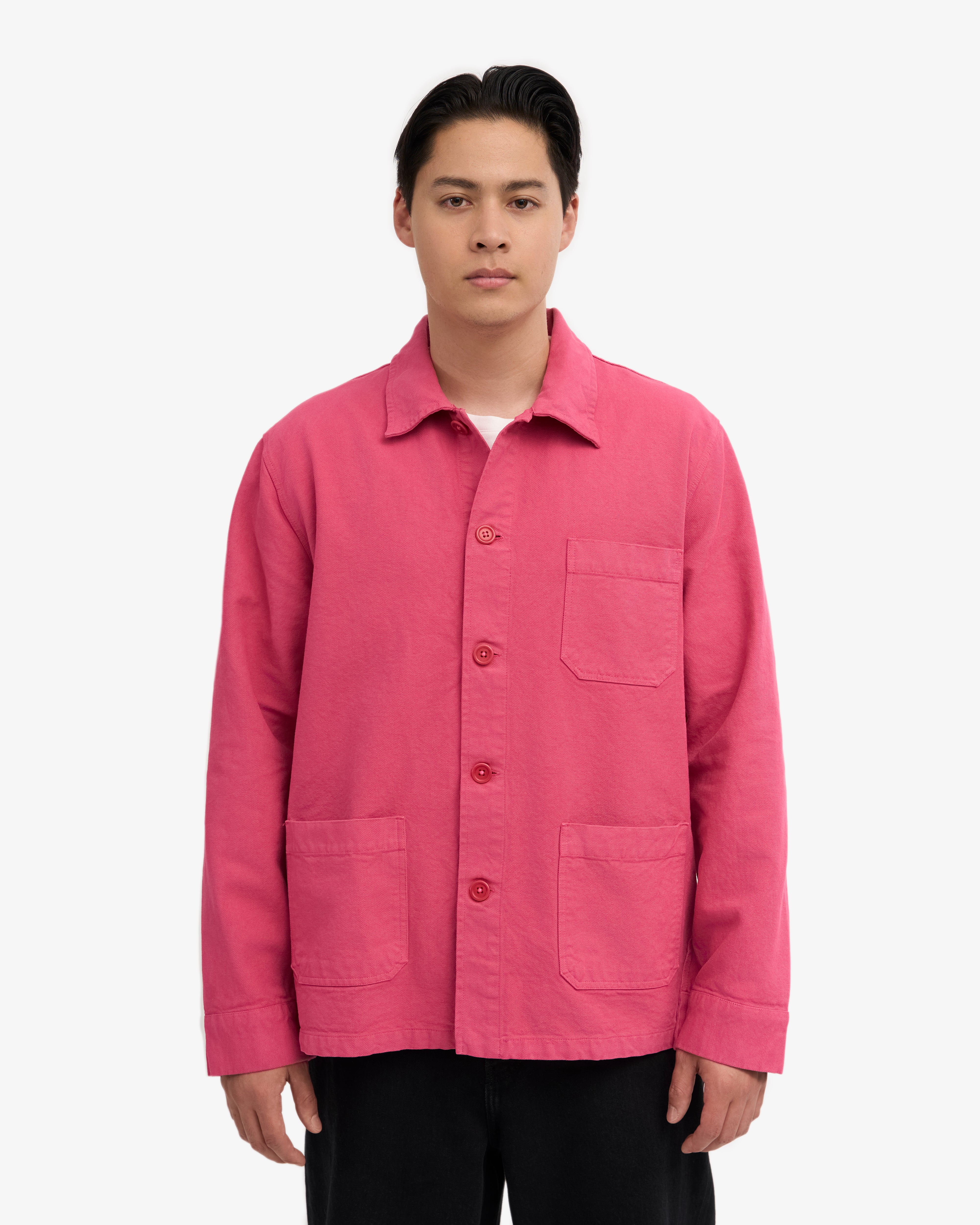 Organic Workwear Jacket - Bubblegum Pink