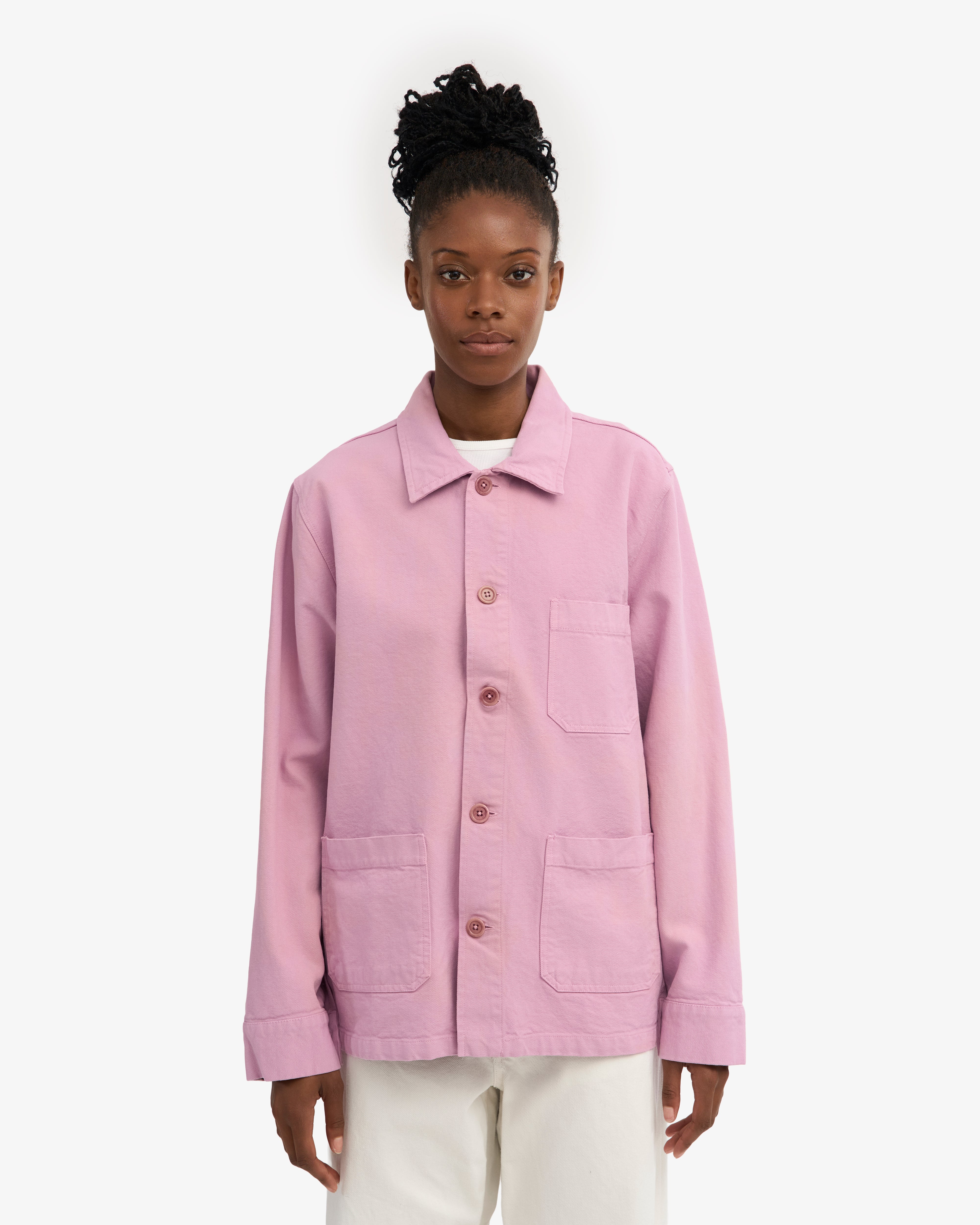 Organic Workwear Jacket - Cherry Blossom
