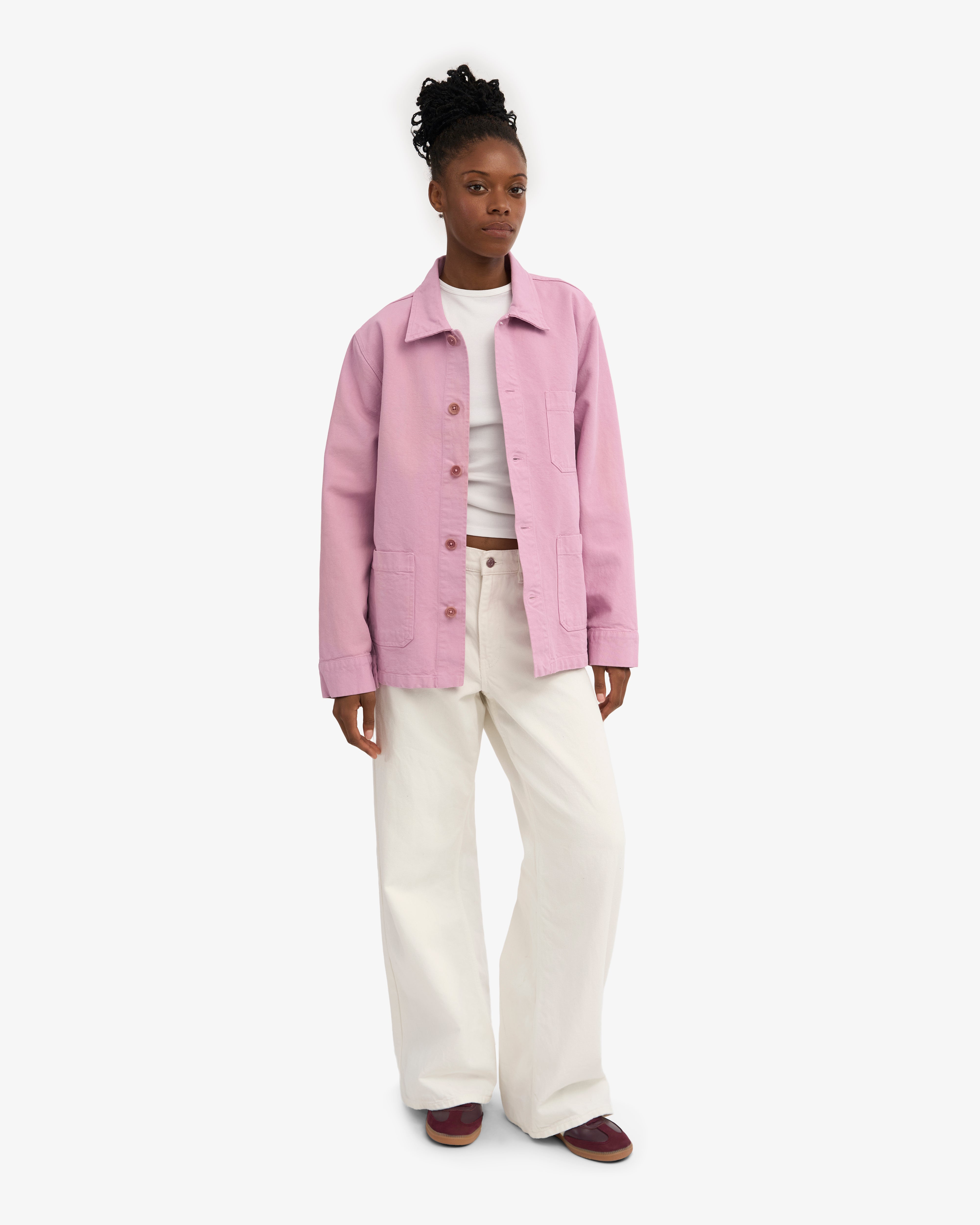 Organic Workwear Jacket - Cherry Blossom