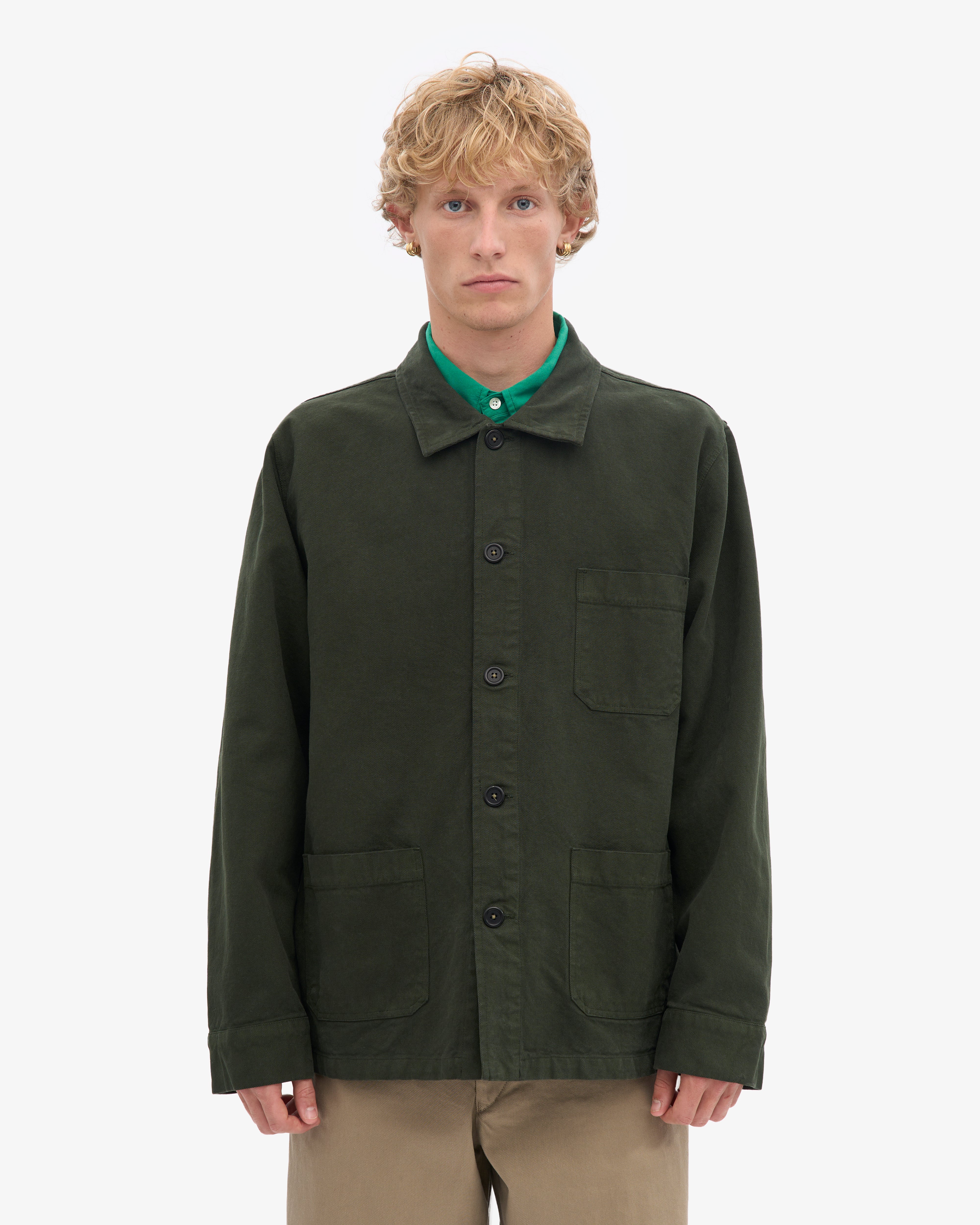 Organic Workwear Jacket - Hunter Green