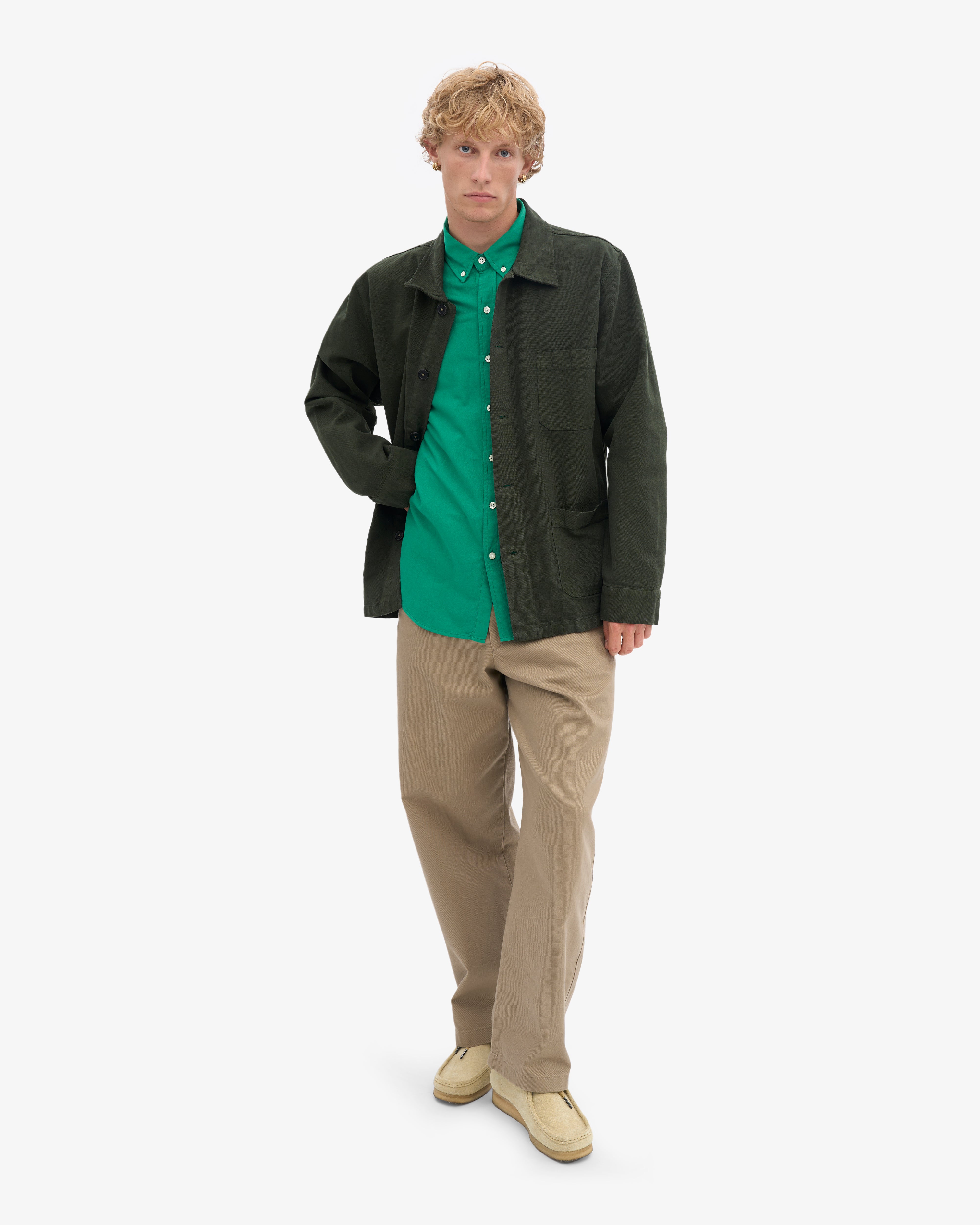 Organic Workwear Jacket - Hunter Green