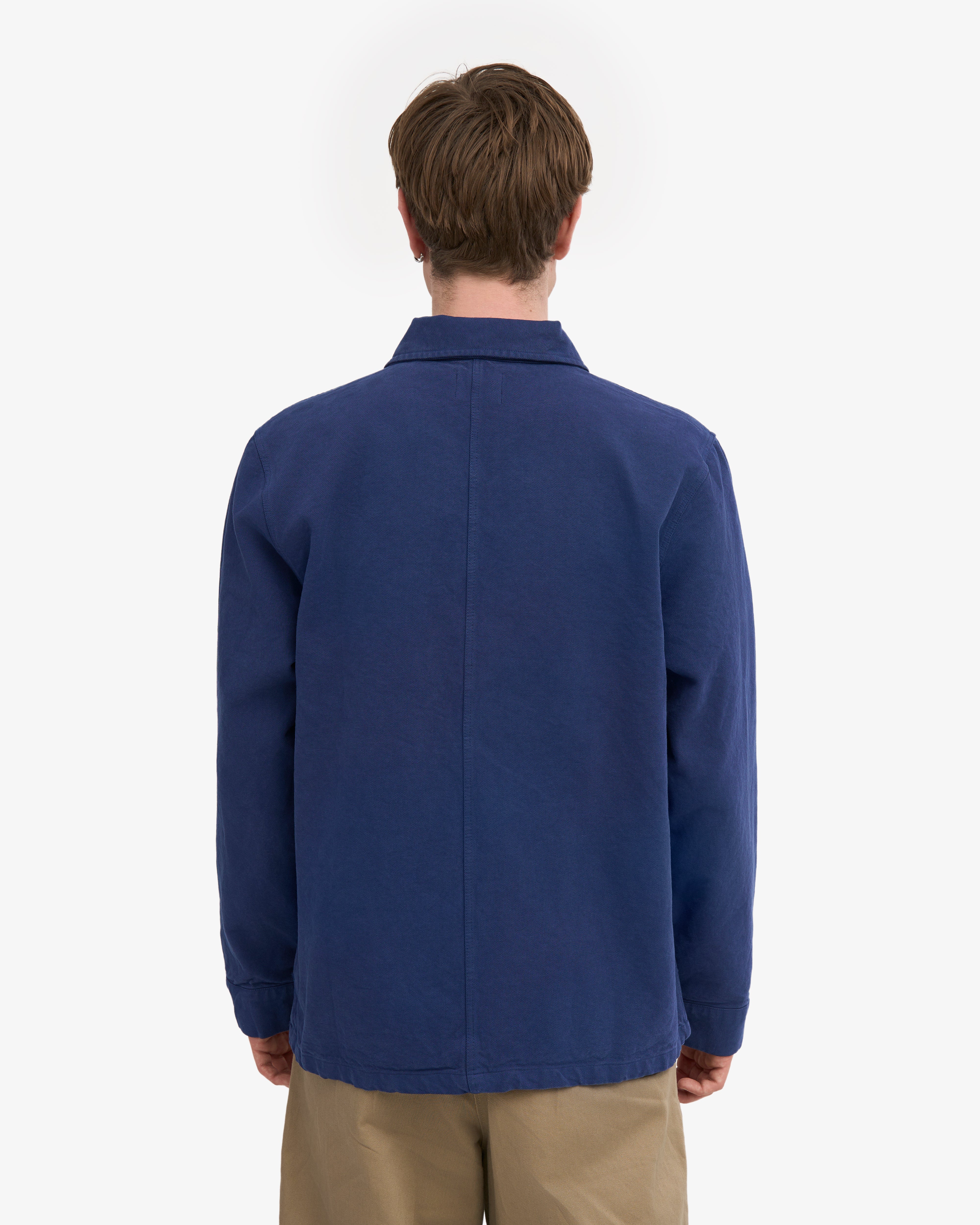 Organic Workwear Jacket - Marine Blue