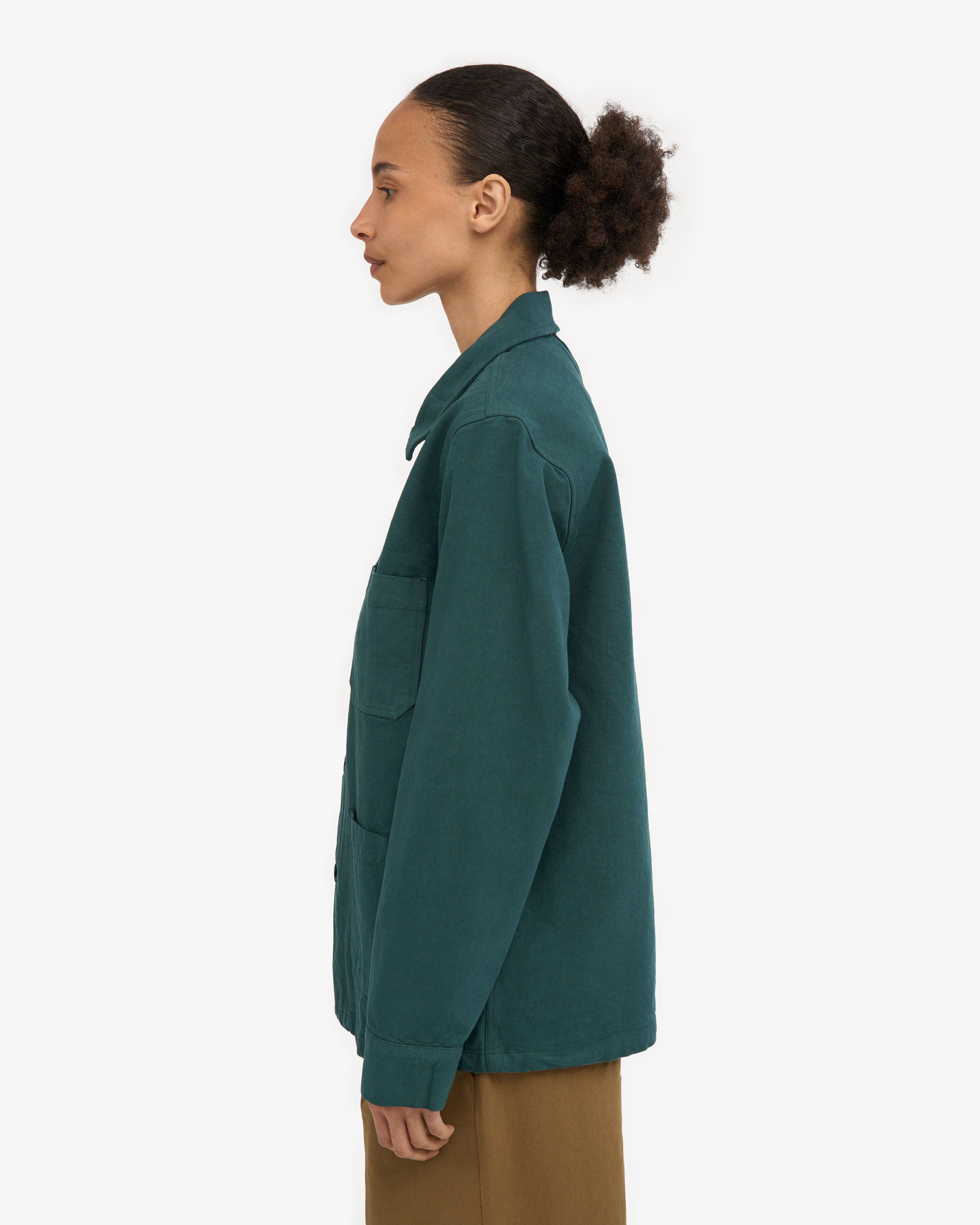 Organic Workwear Jacket - Ocean Green