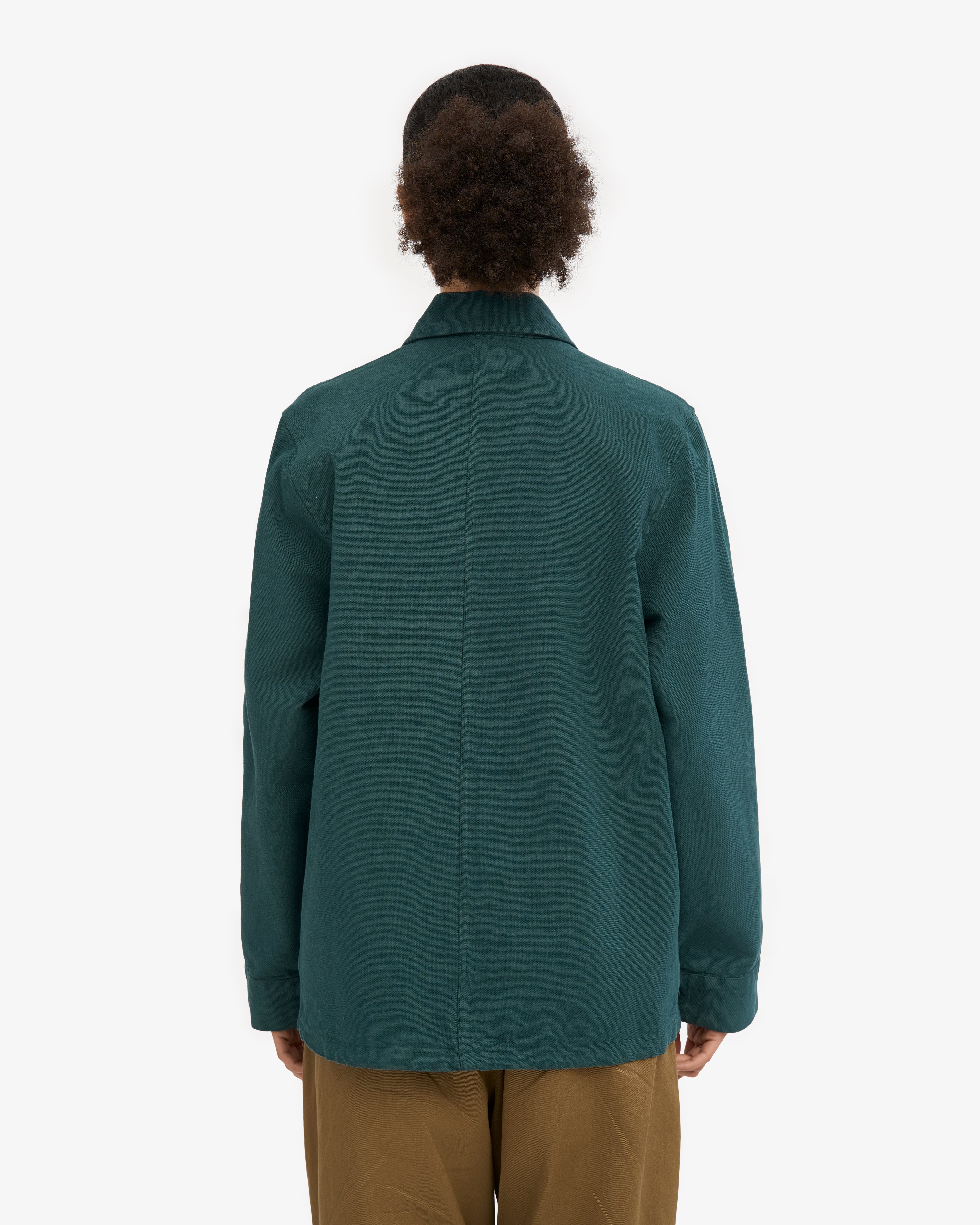 Organic Workwear Jacket - Ocean Green