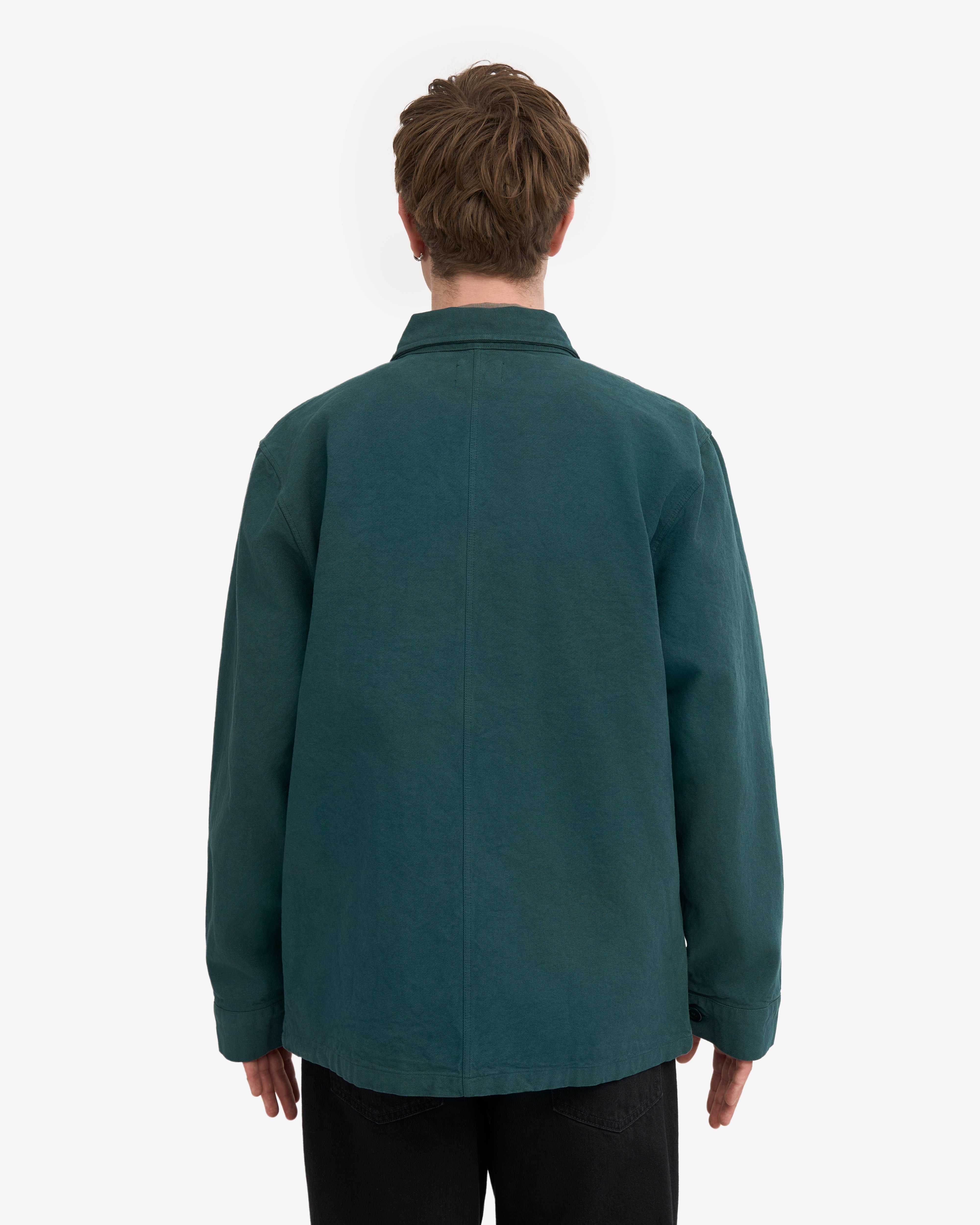Organic Workwear Jacket - Ocean Green