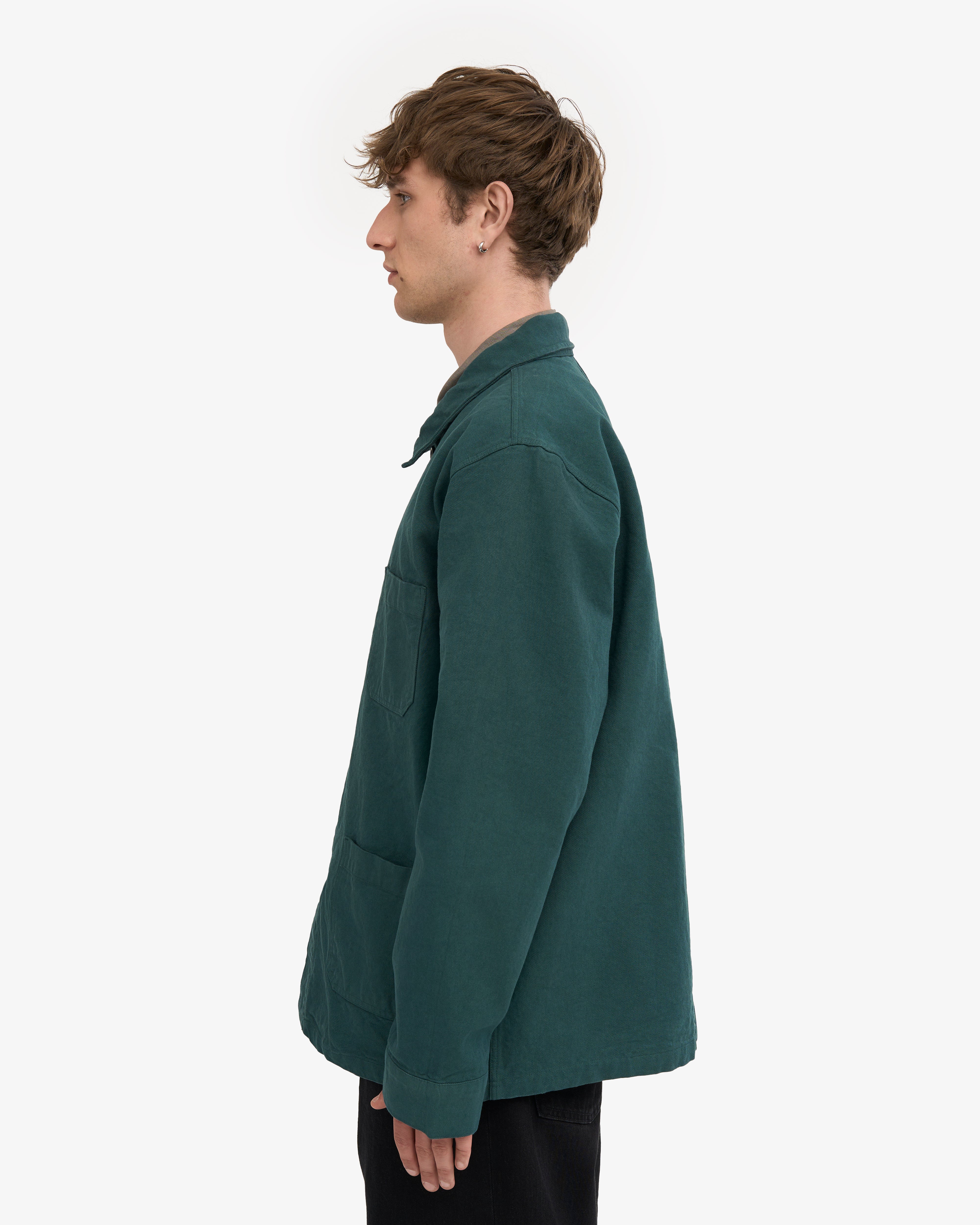 Organic Workwear Jacket - Ocean Green