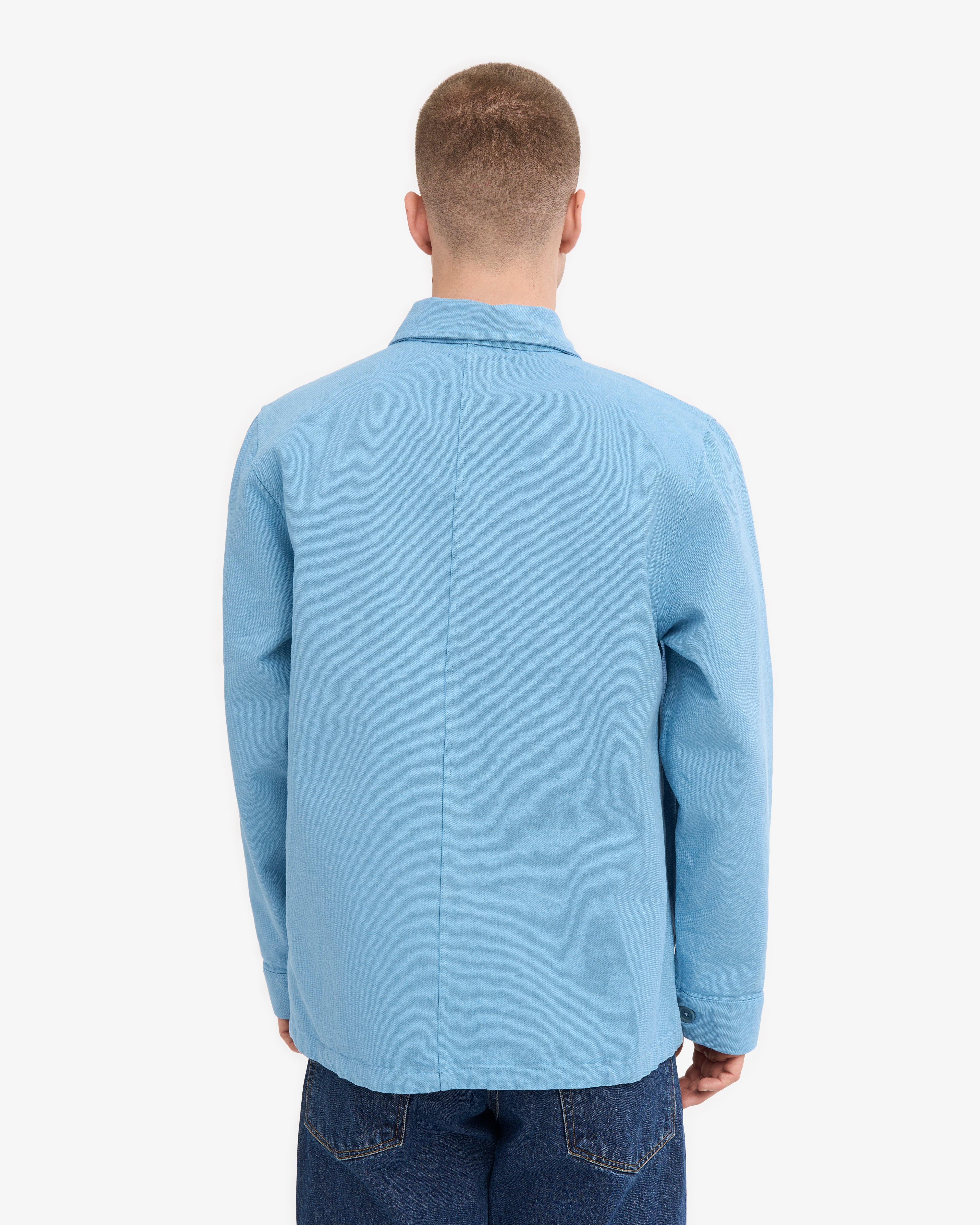 Organic Workwear Jacket - Seaside Blue