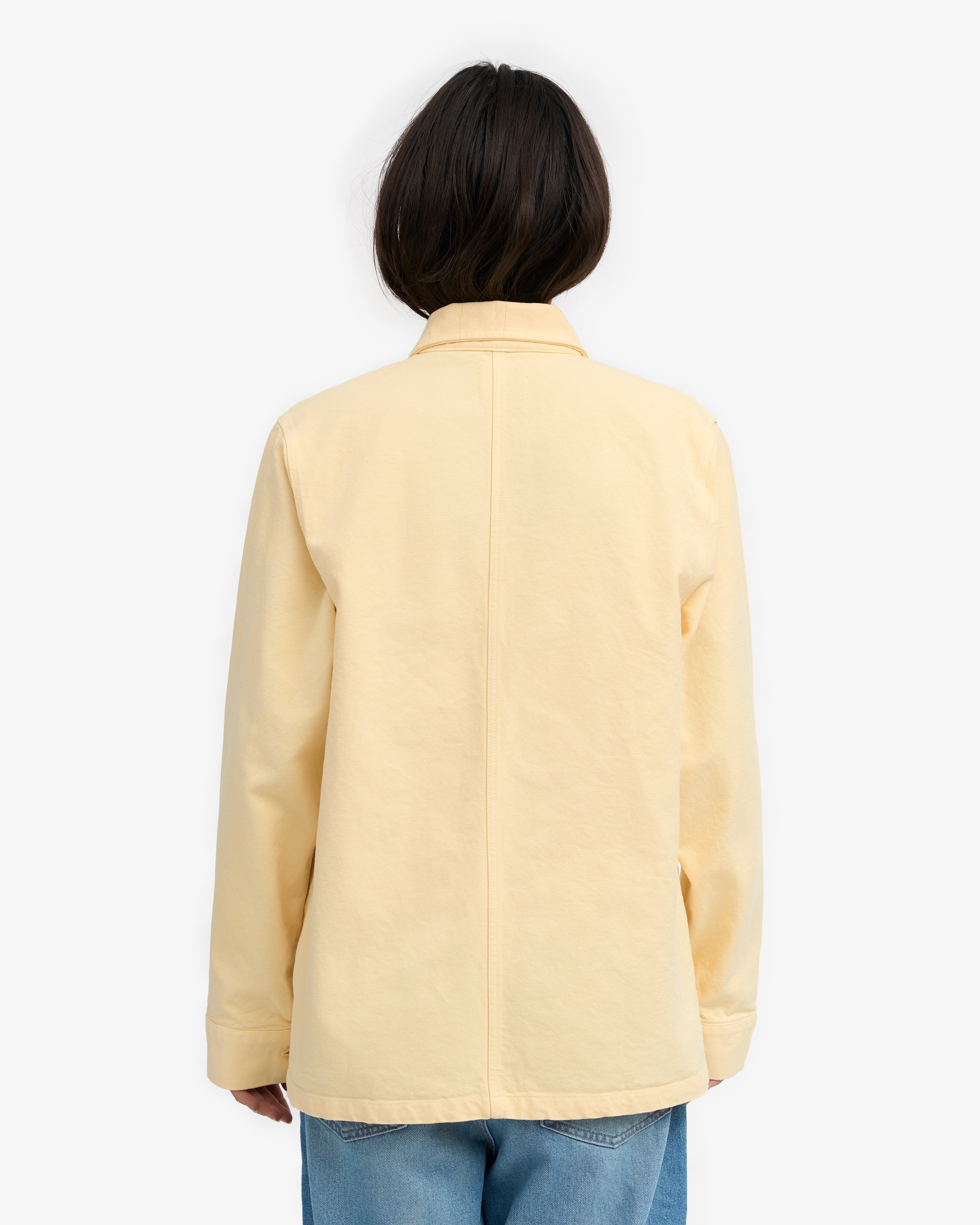 Organic Workwear Jacket - Soft Yellow