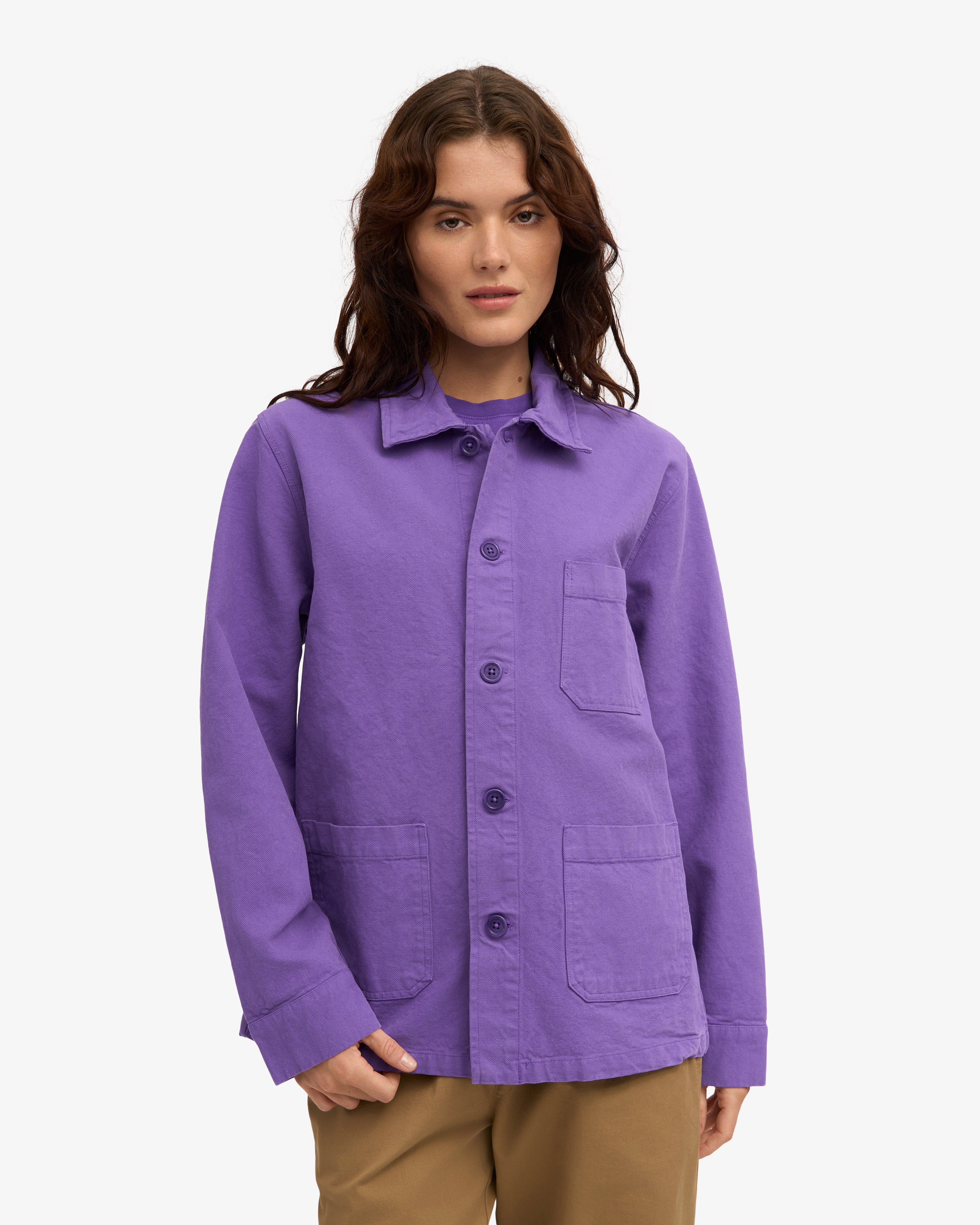 Organic Workwear Jacket - Ultra Violet