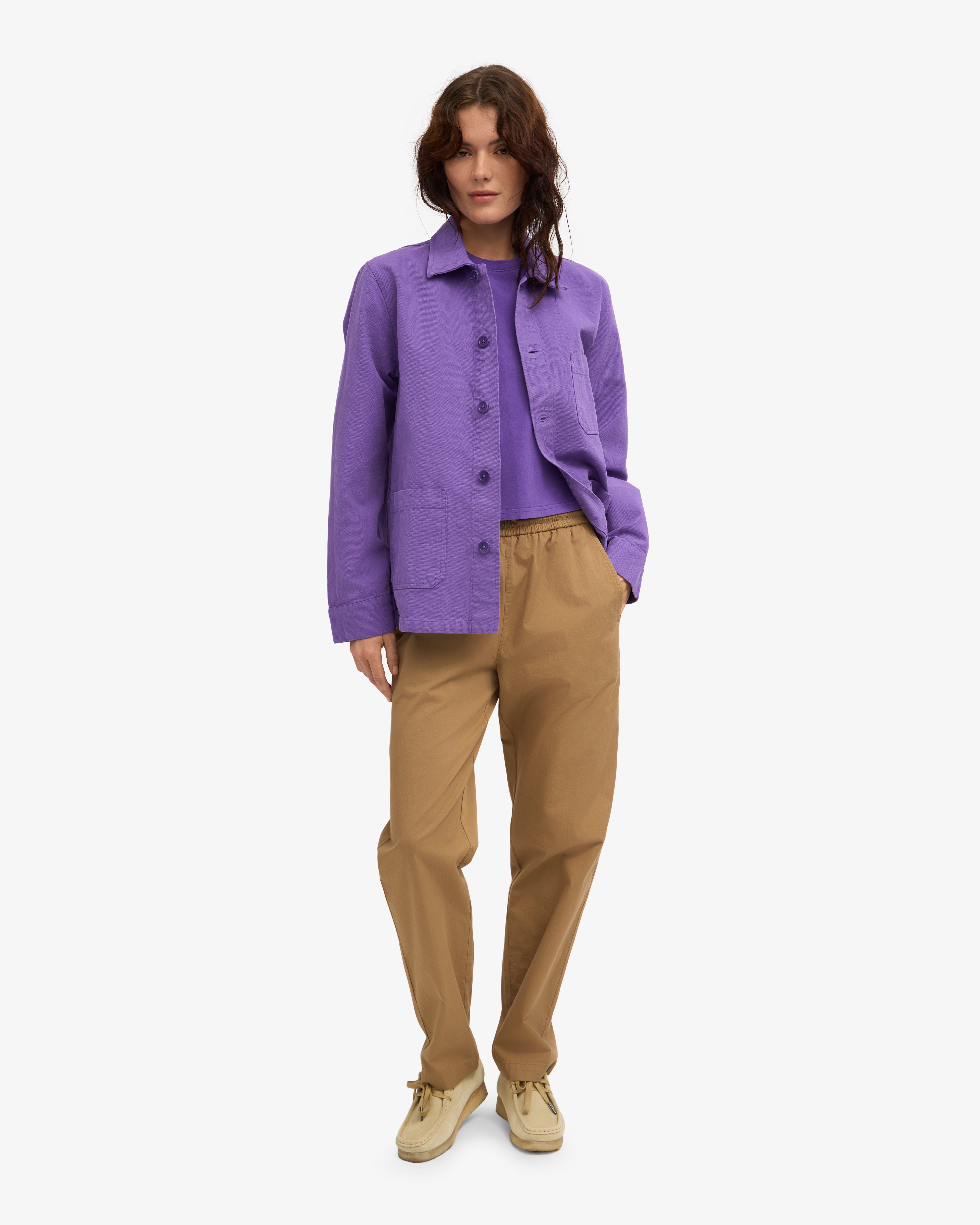 Organic Workwear Jacket - Ultra Violet