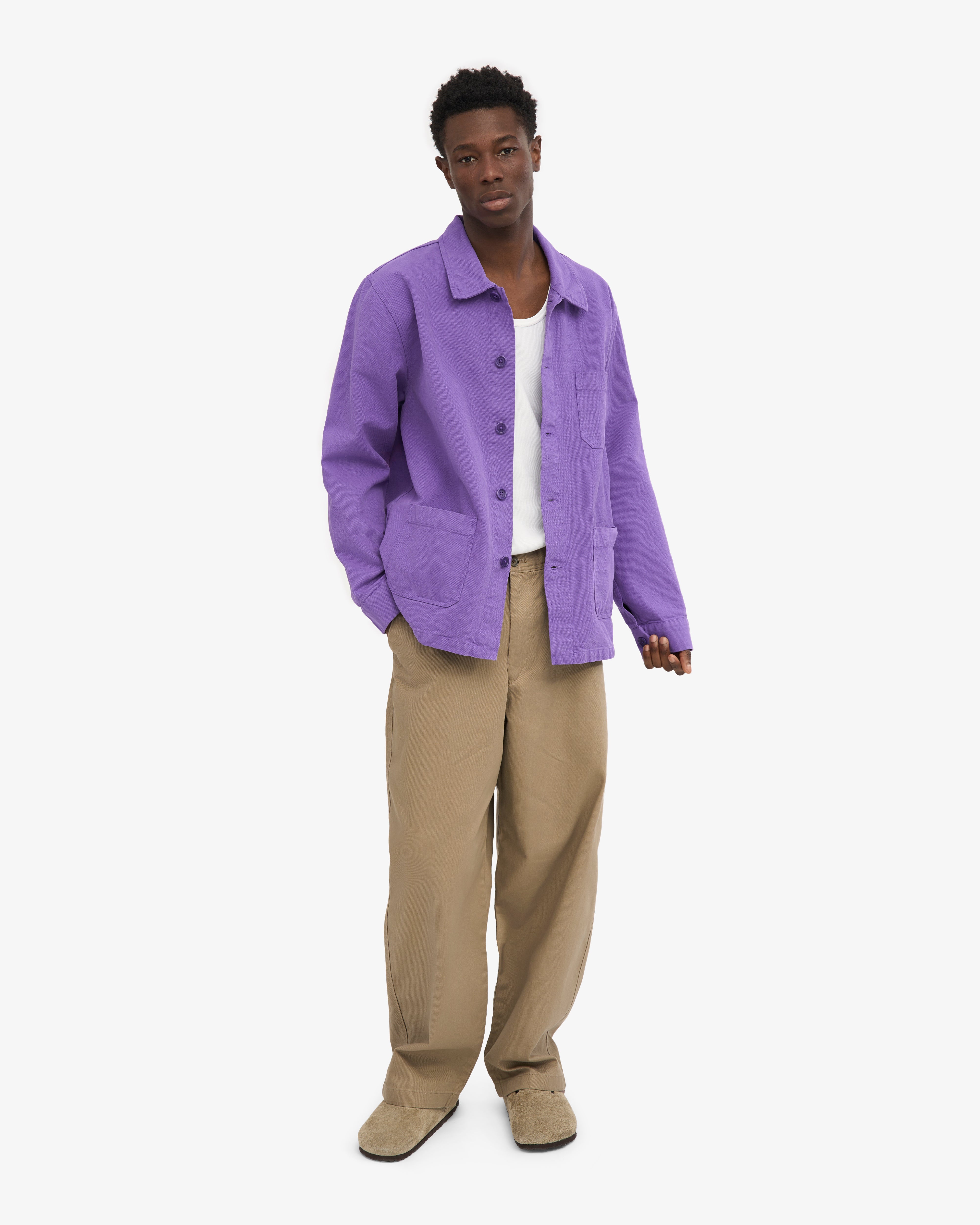 Organic Workwear Jacket - Ultra Violet