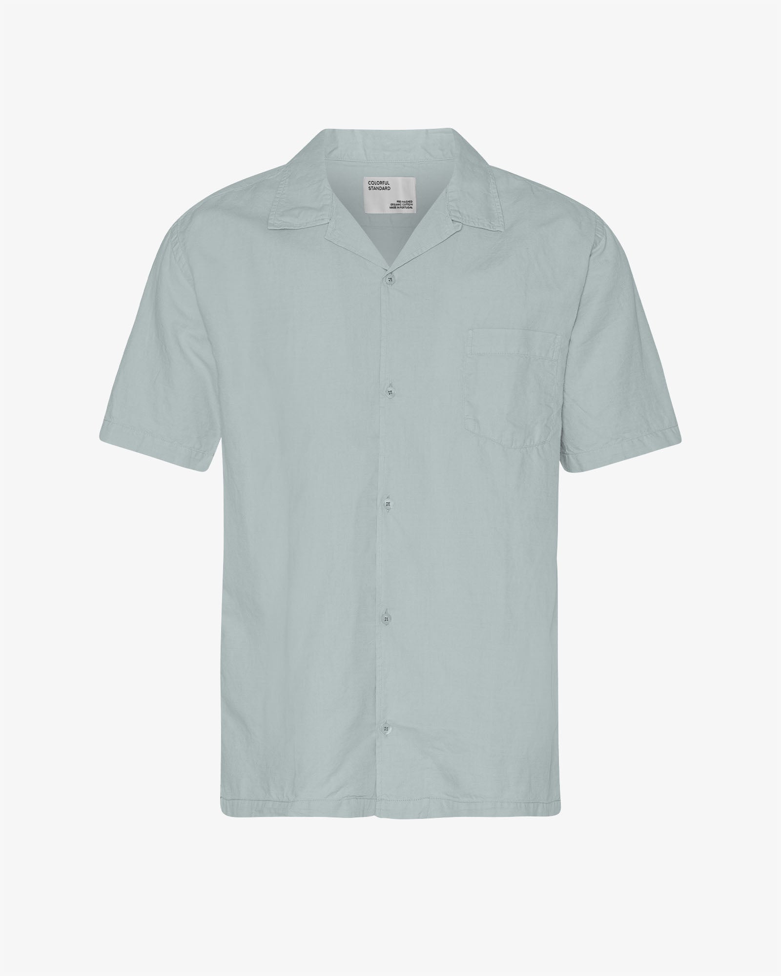 Linen Short Sleeved Shirt - Cloudy Grey