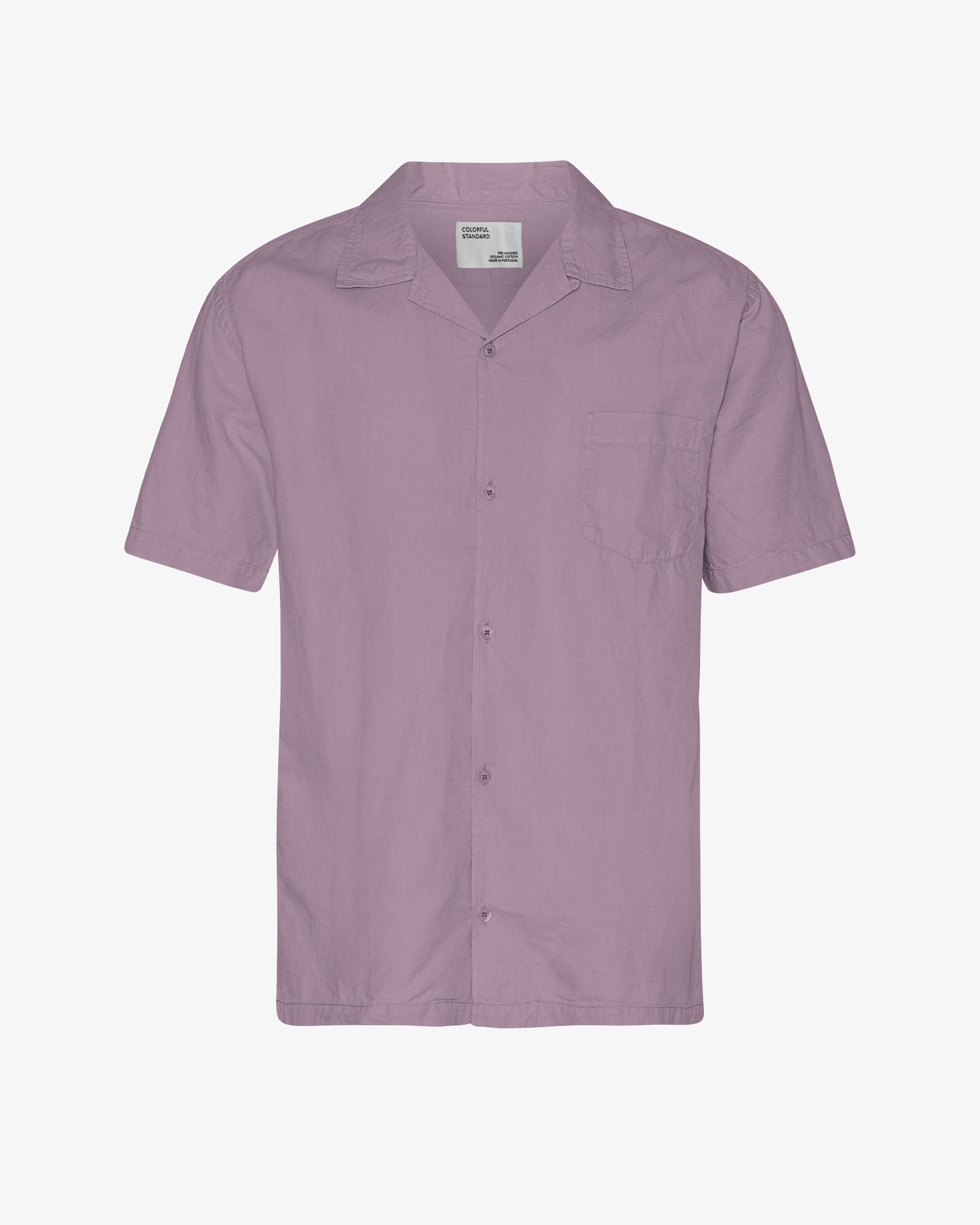 Linen Short Sleeved Shirt - Pearly Purple
