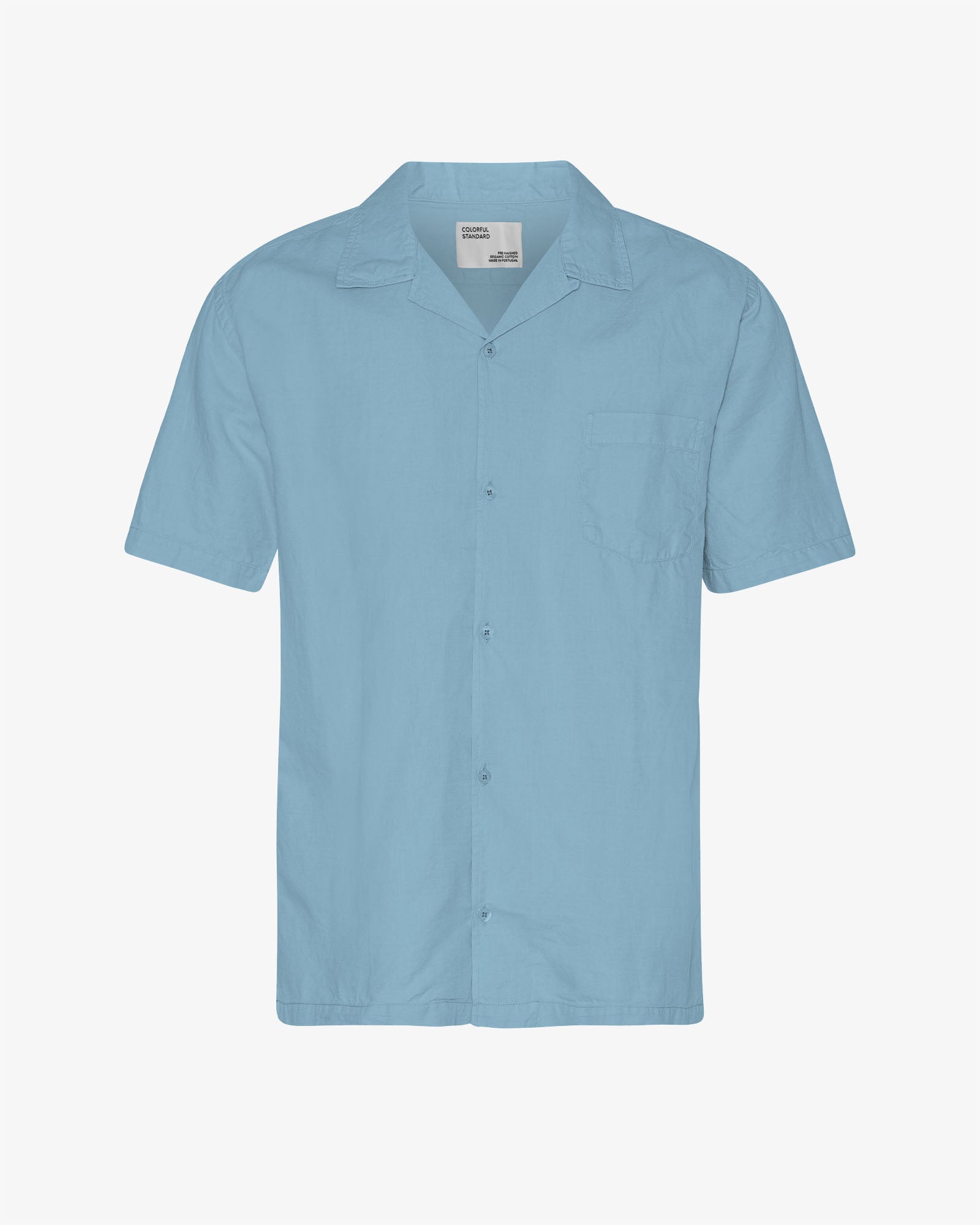 Linen Short Sleeved Shirt - Seaside Blue