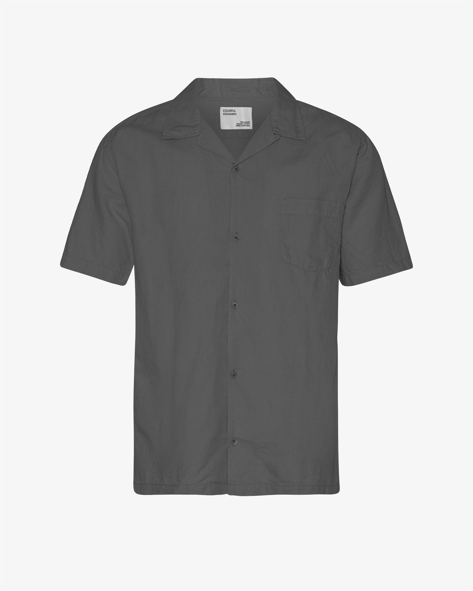 Linen Short Sleeved Shirt - Storm Grey