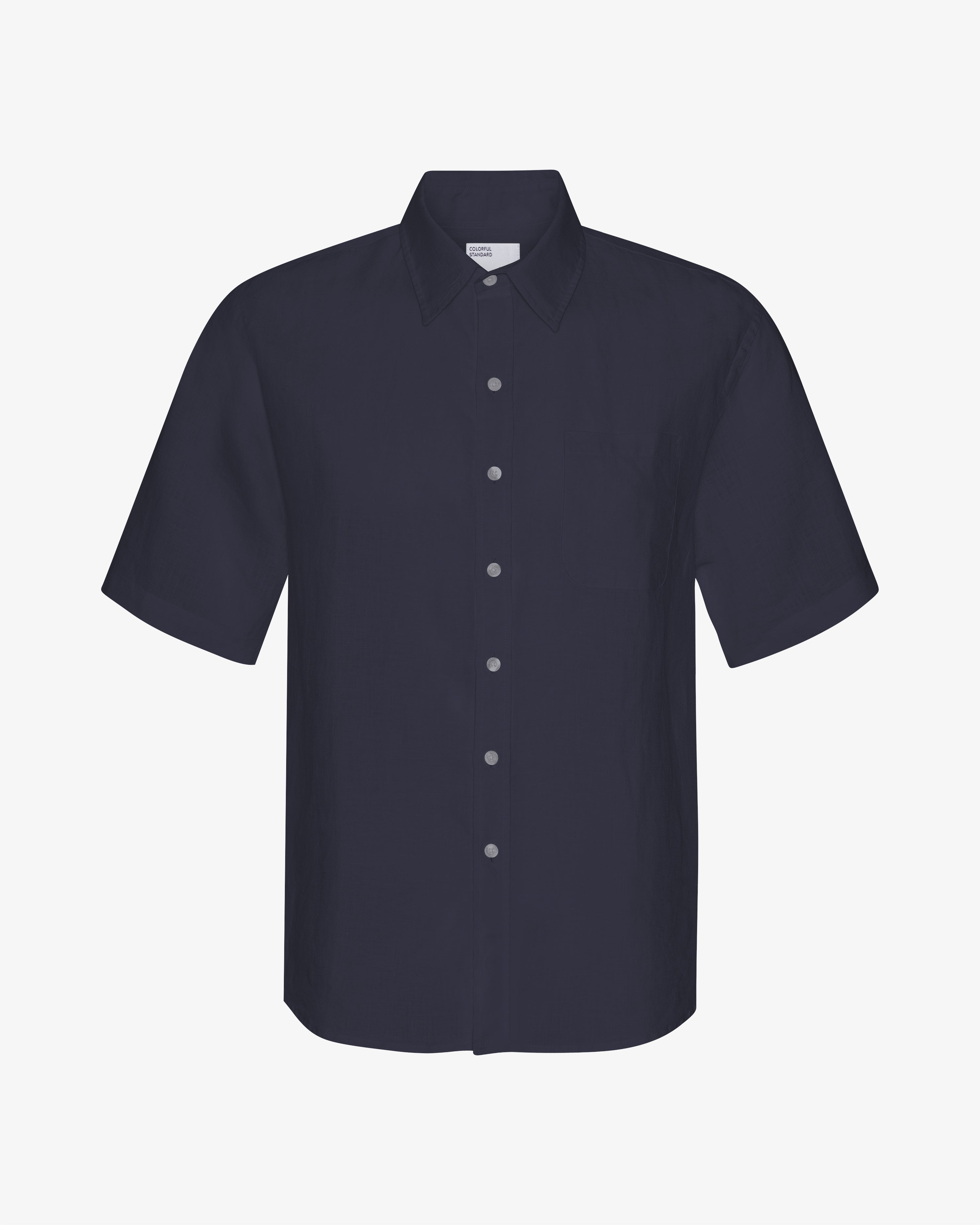 Linen SS Shirt - Navy Blue