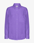 Linen Oversized Shirt - Ultra Violet