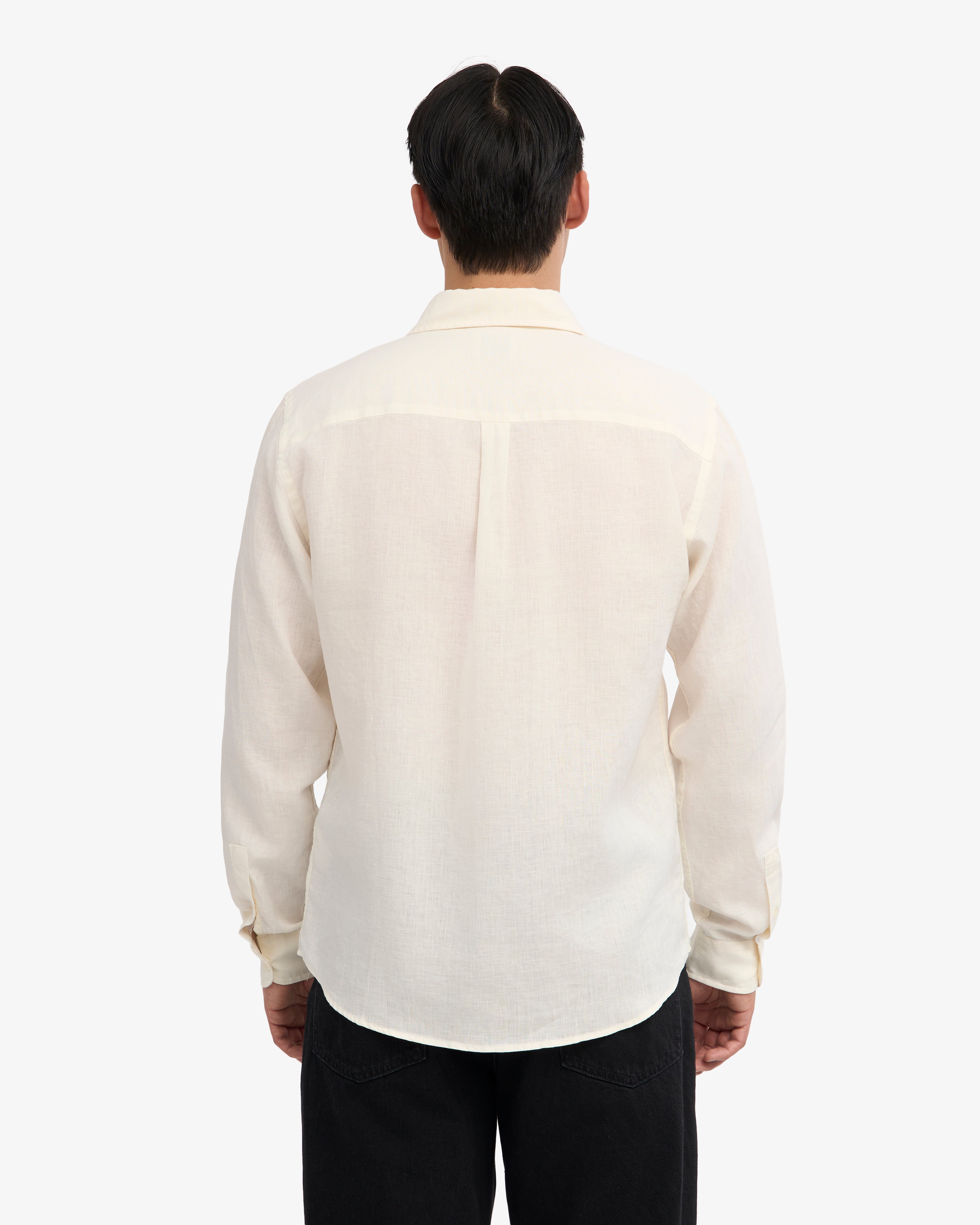 Linen Shirt - Ivory White