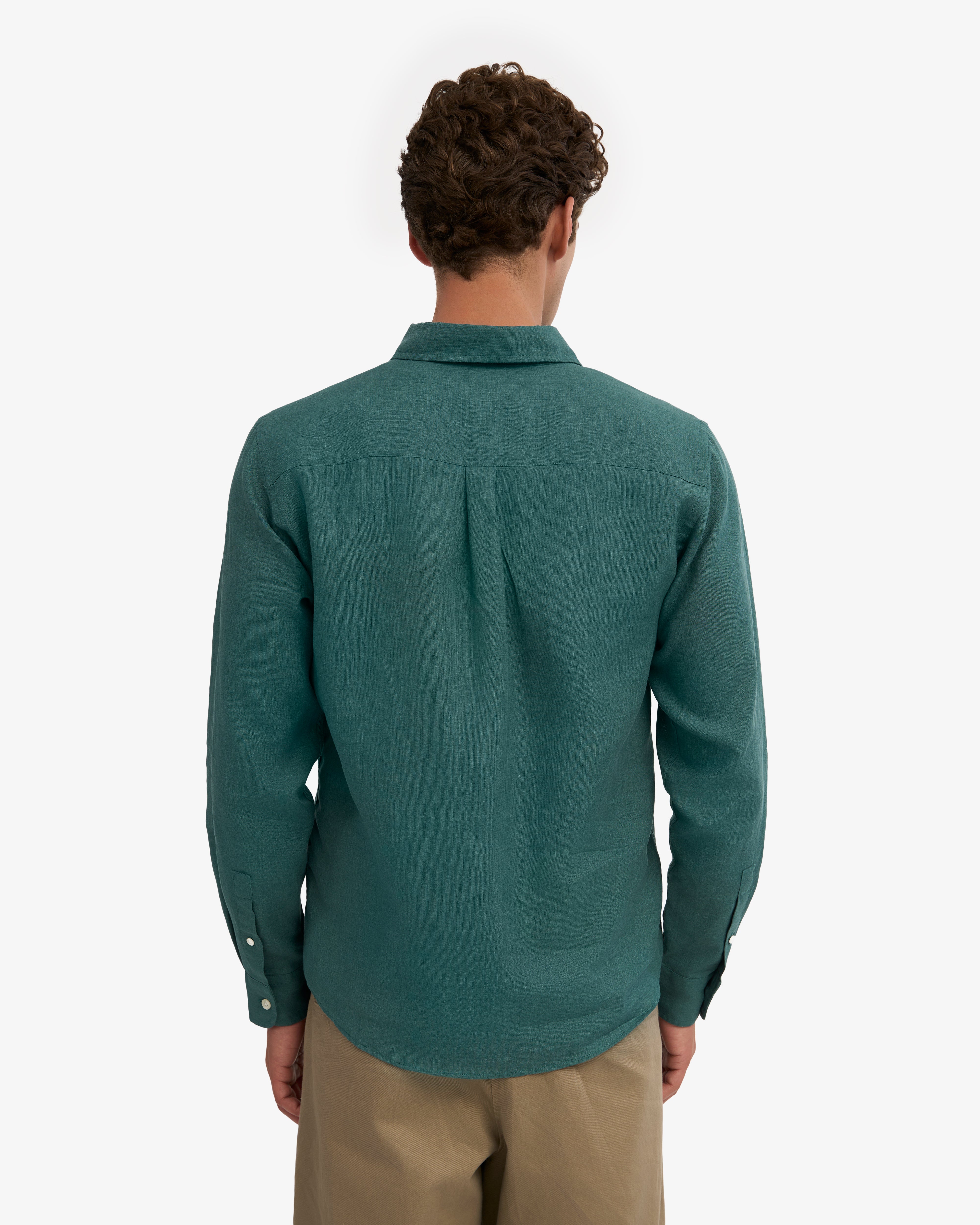 Linen Shirt - Ocean Green