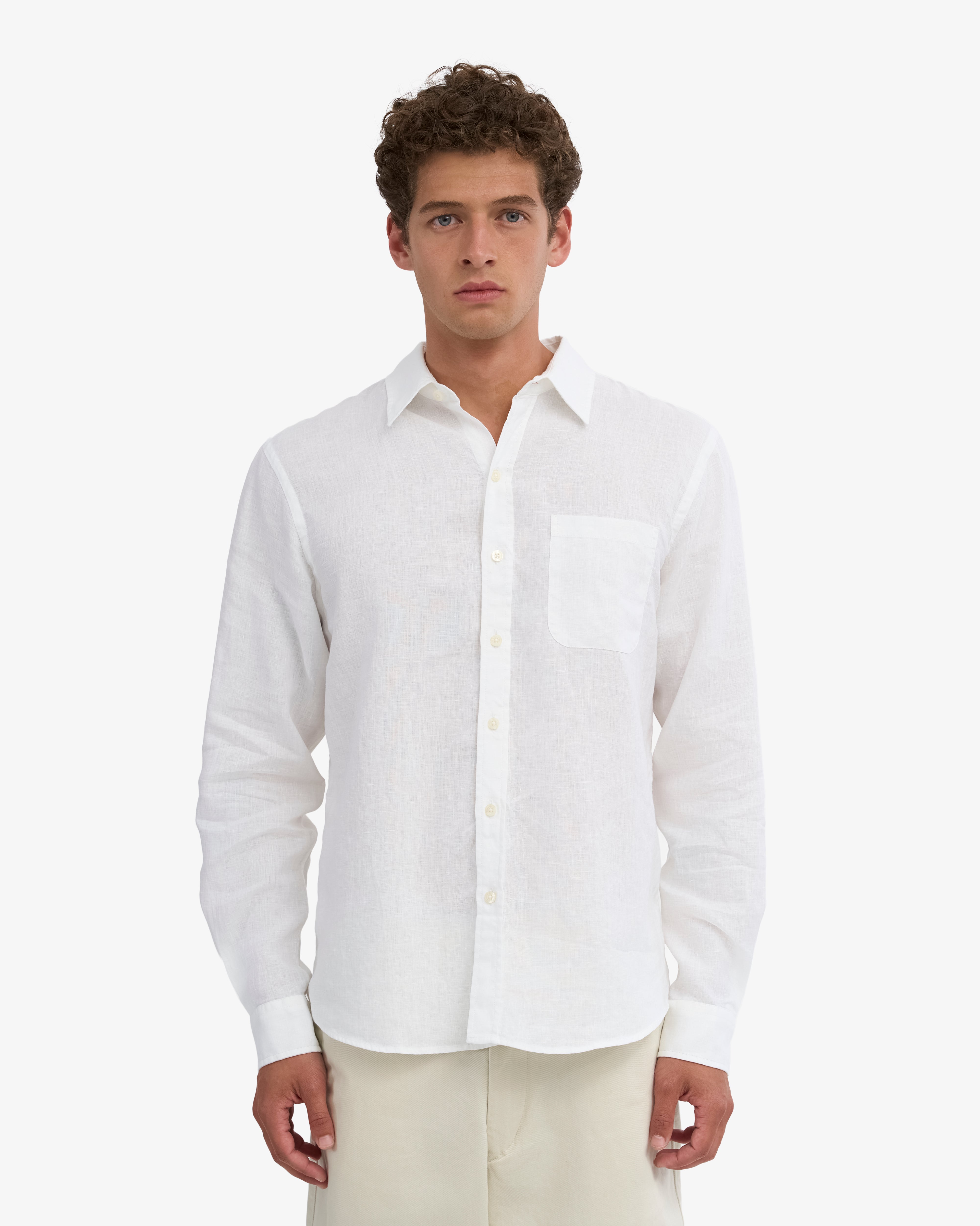 Linen Shirt - Optical White