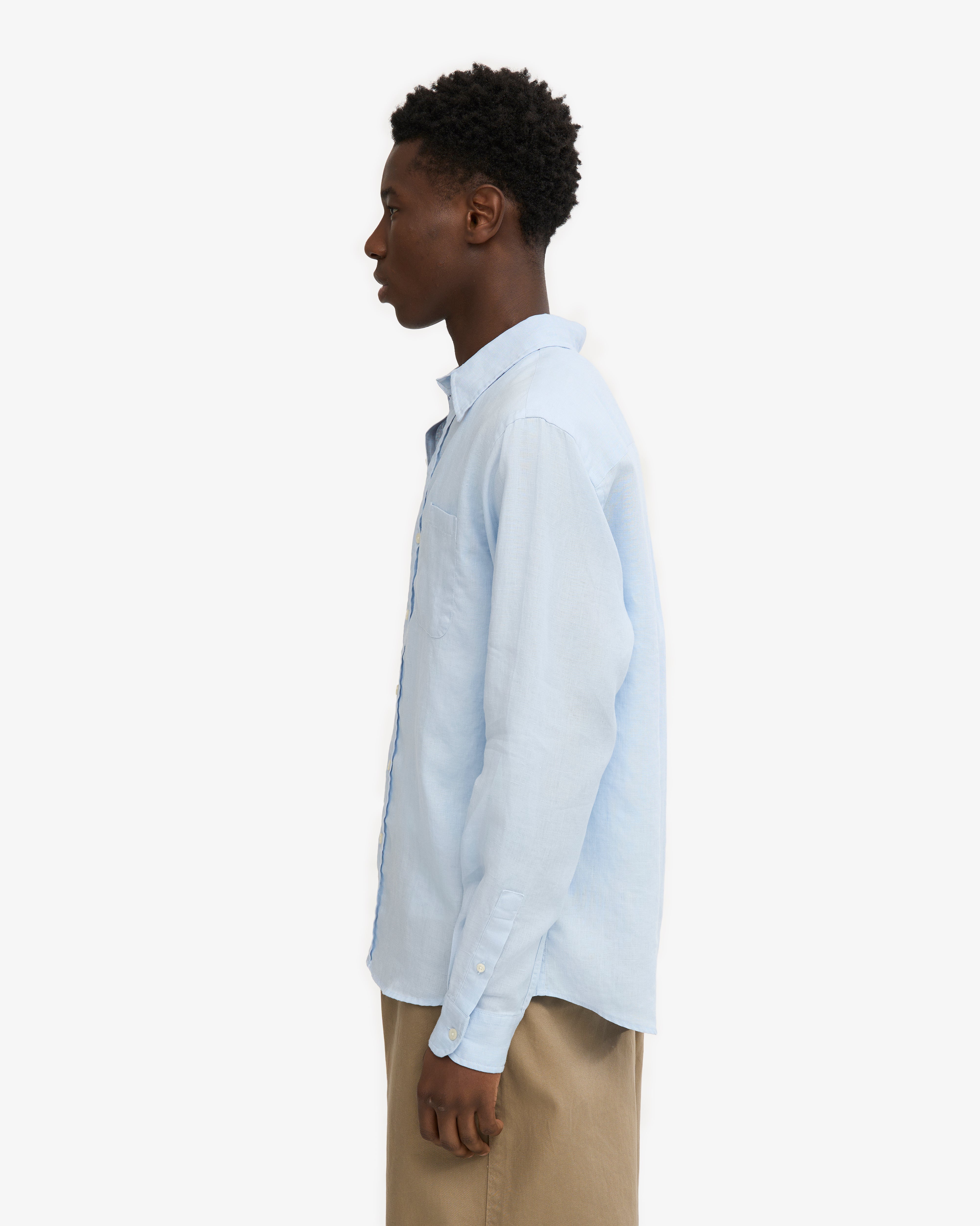 Linen Shirt - Polar Blue