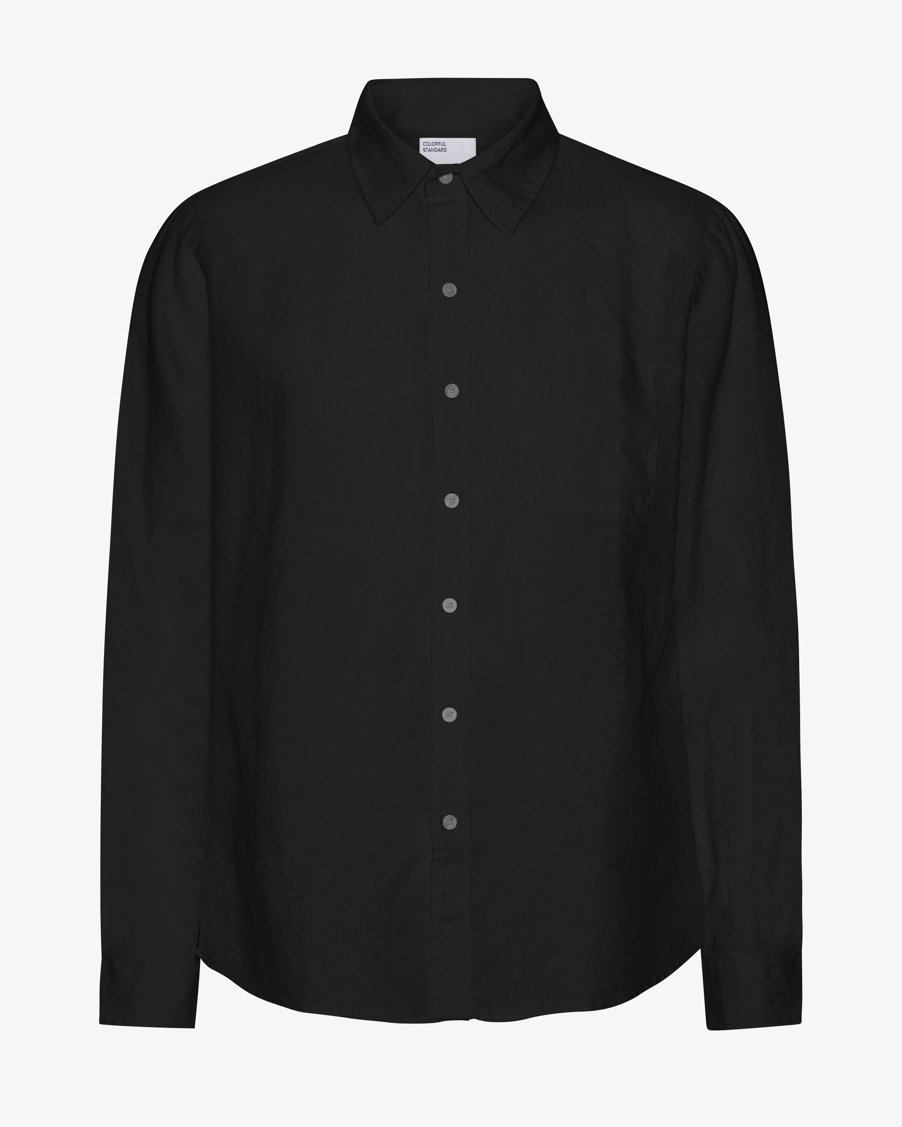 Linen Shirt - Deep Black