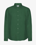 Linen Shirt - Emerald Green