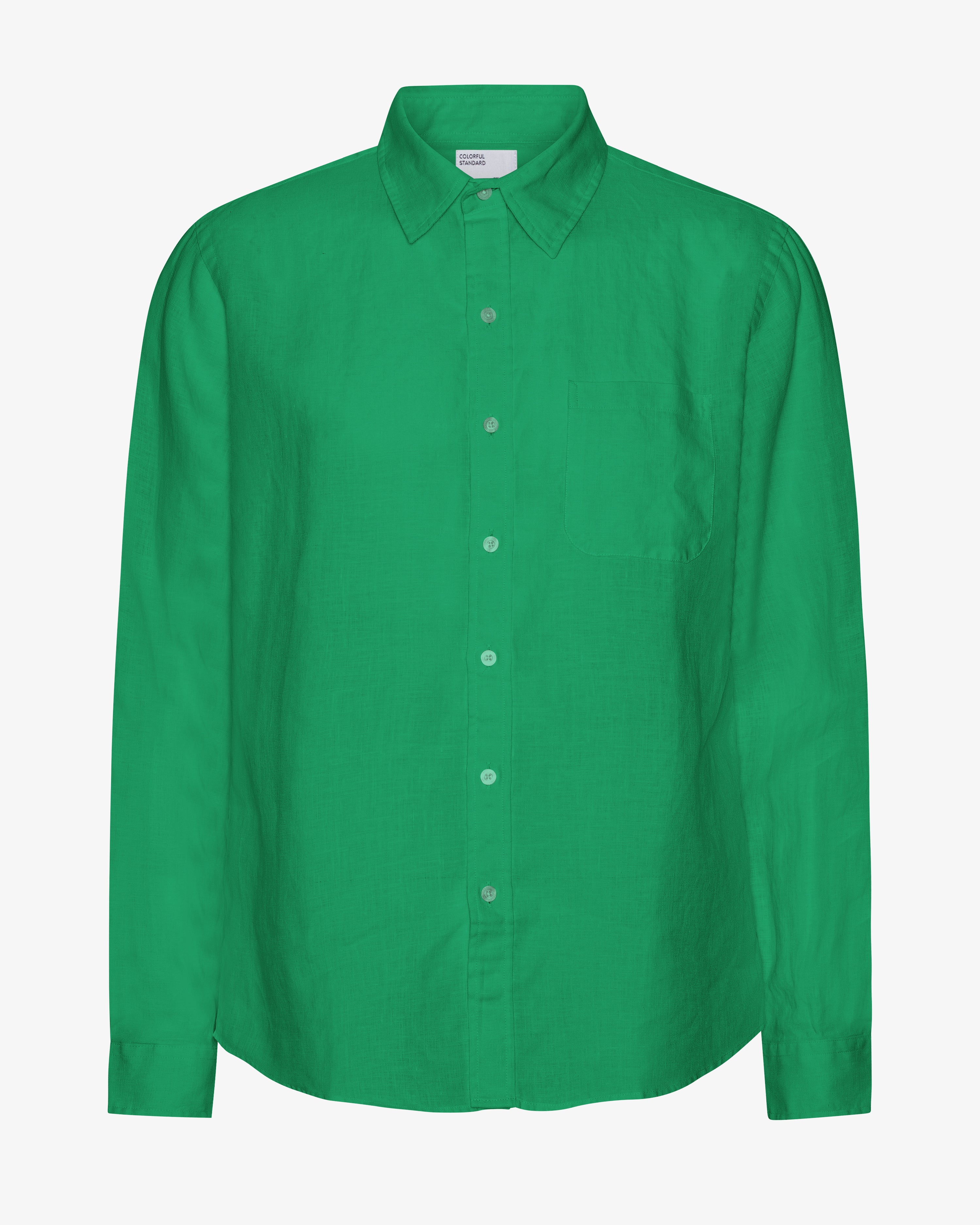 Linen Shirt - Kelly Green