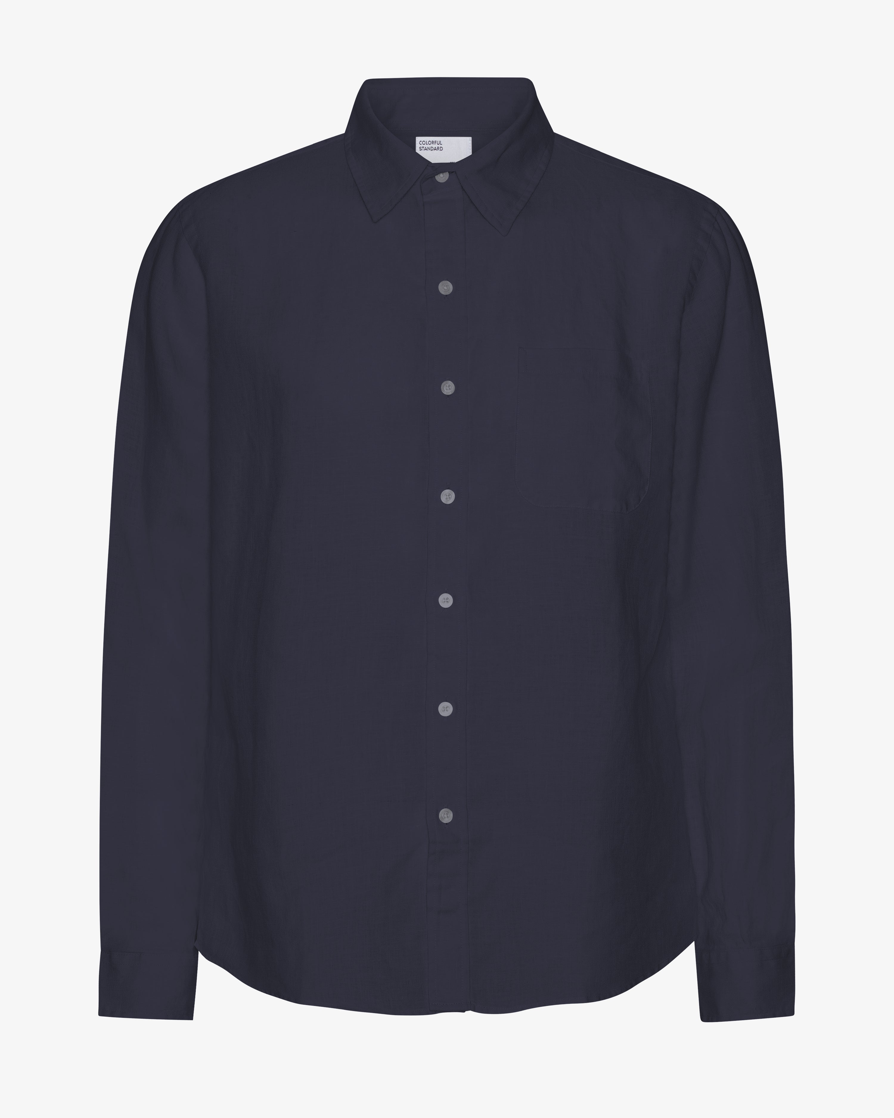 Linen Shirt - Navy Blue