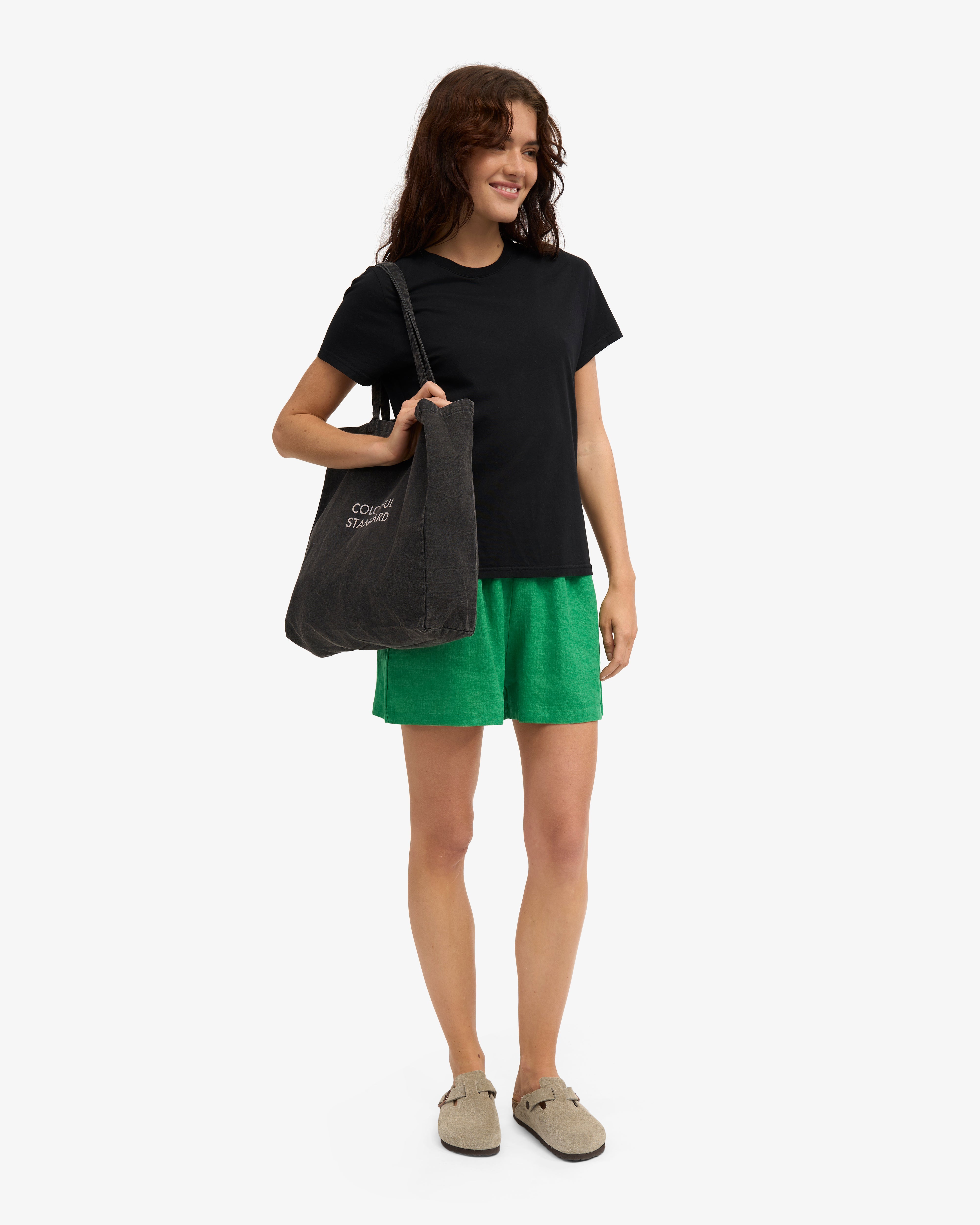 Linen Shorts - Kelly Green
