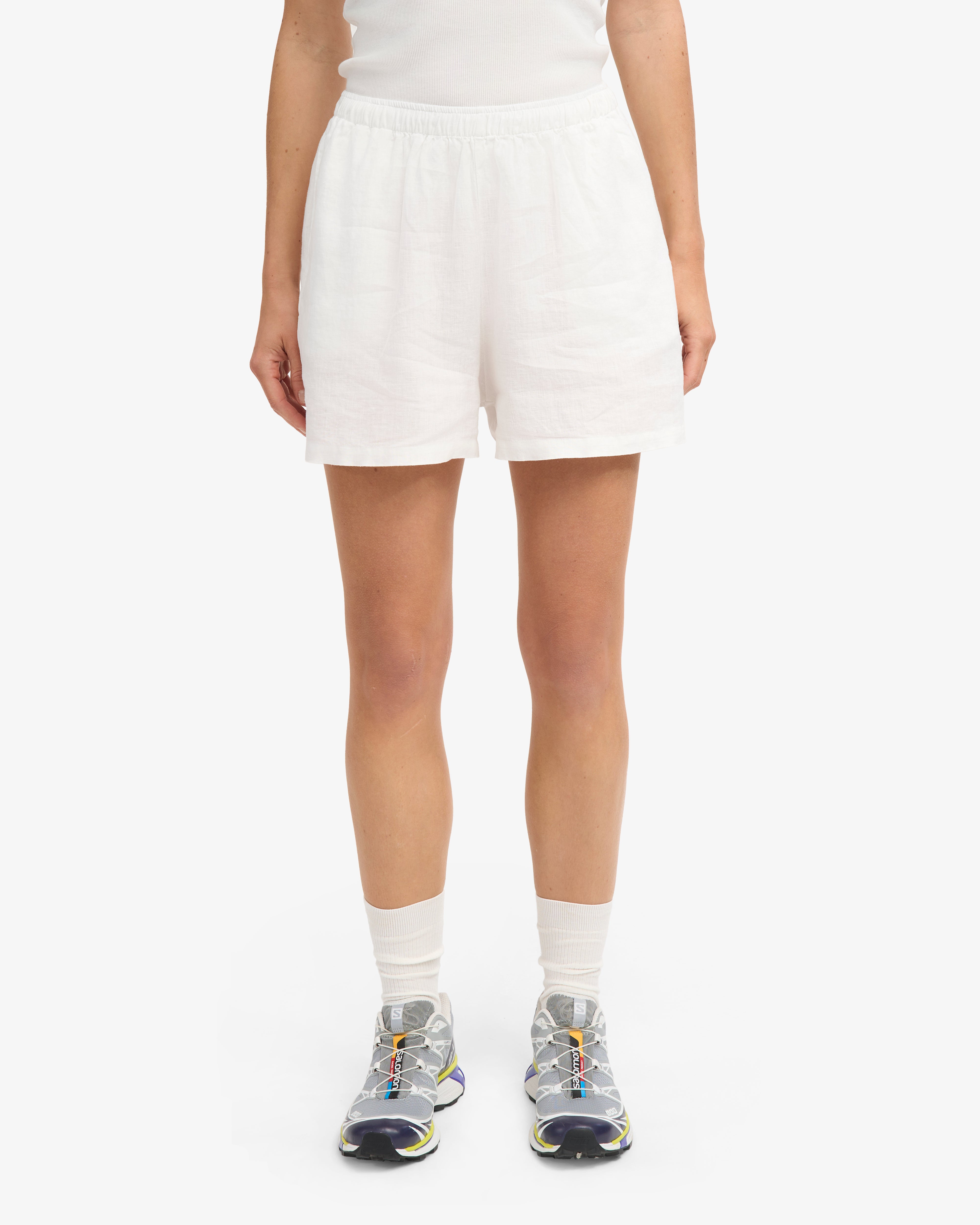 Linen Shorts - Optical White