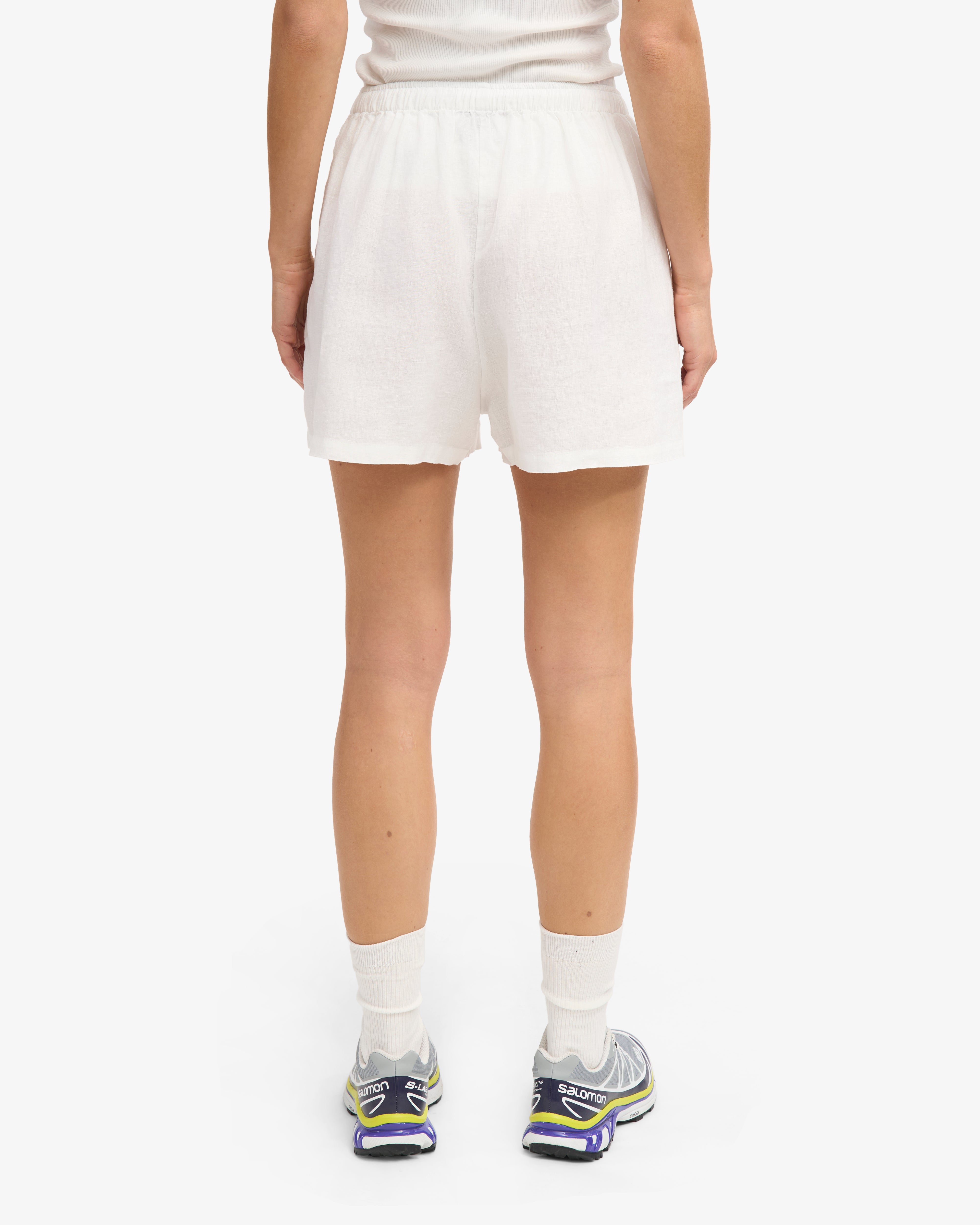 Linen Shorts - Optical White