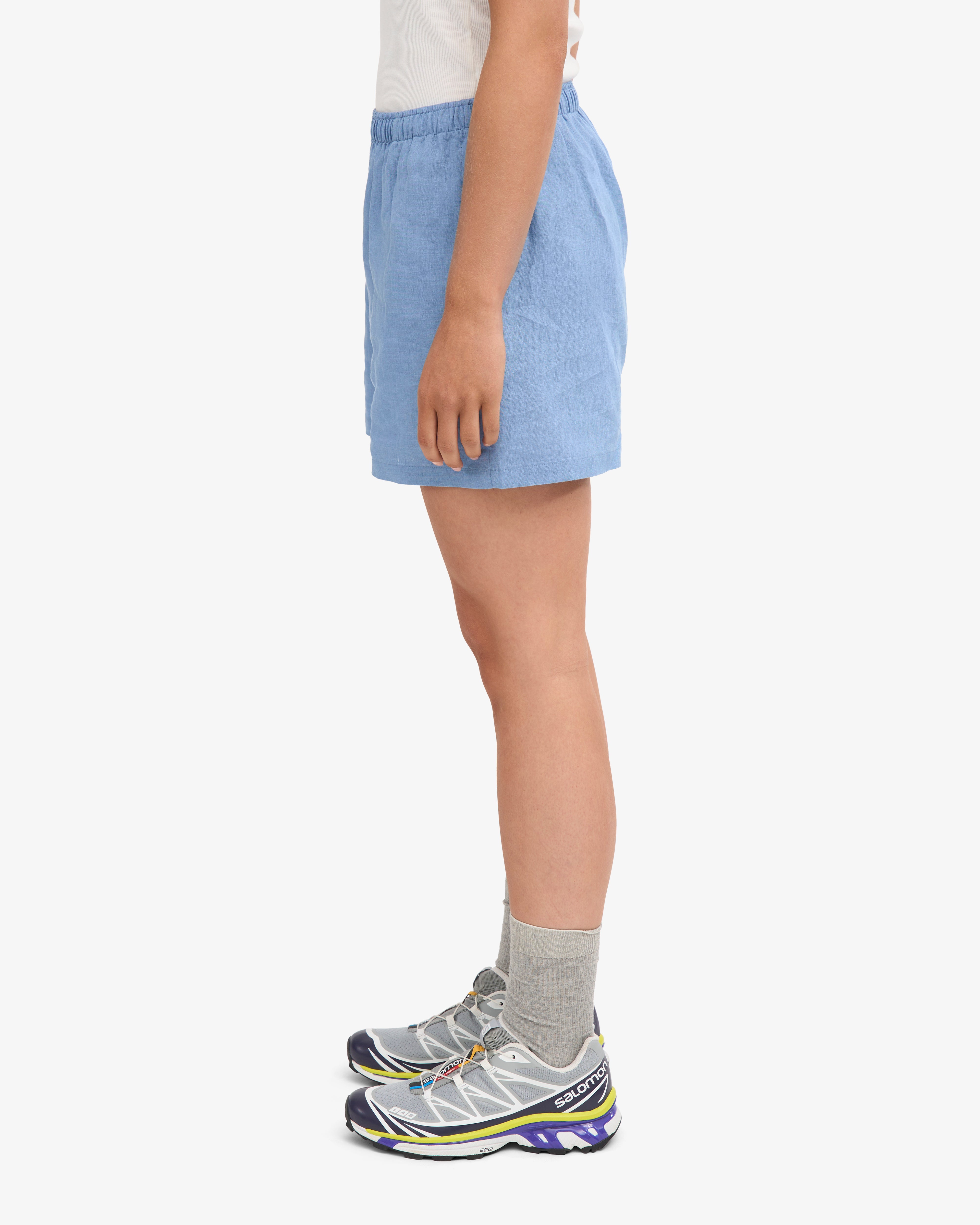 Linen Shorts - Seaside Blue