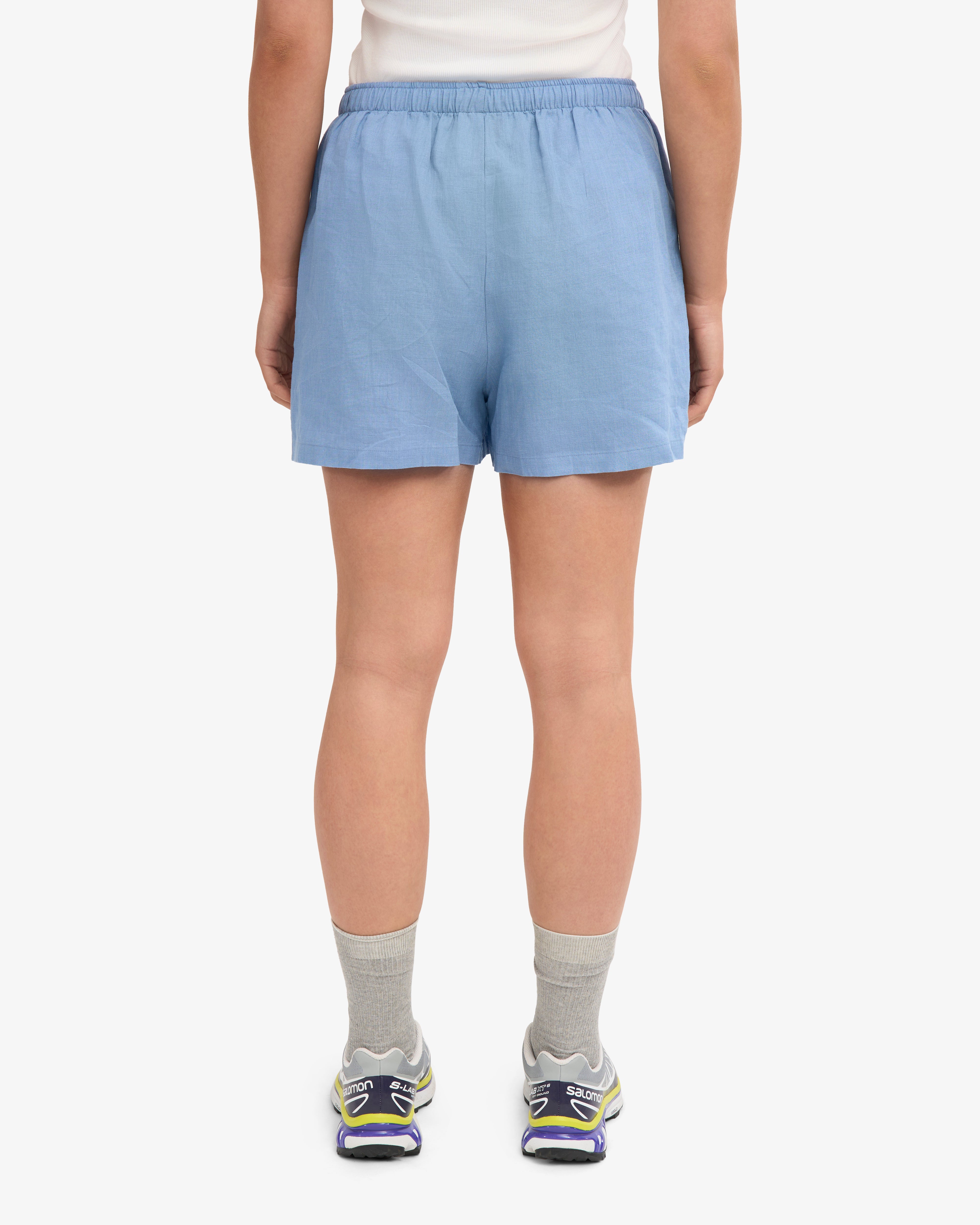 Linen Shorts - Seaside Blue