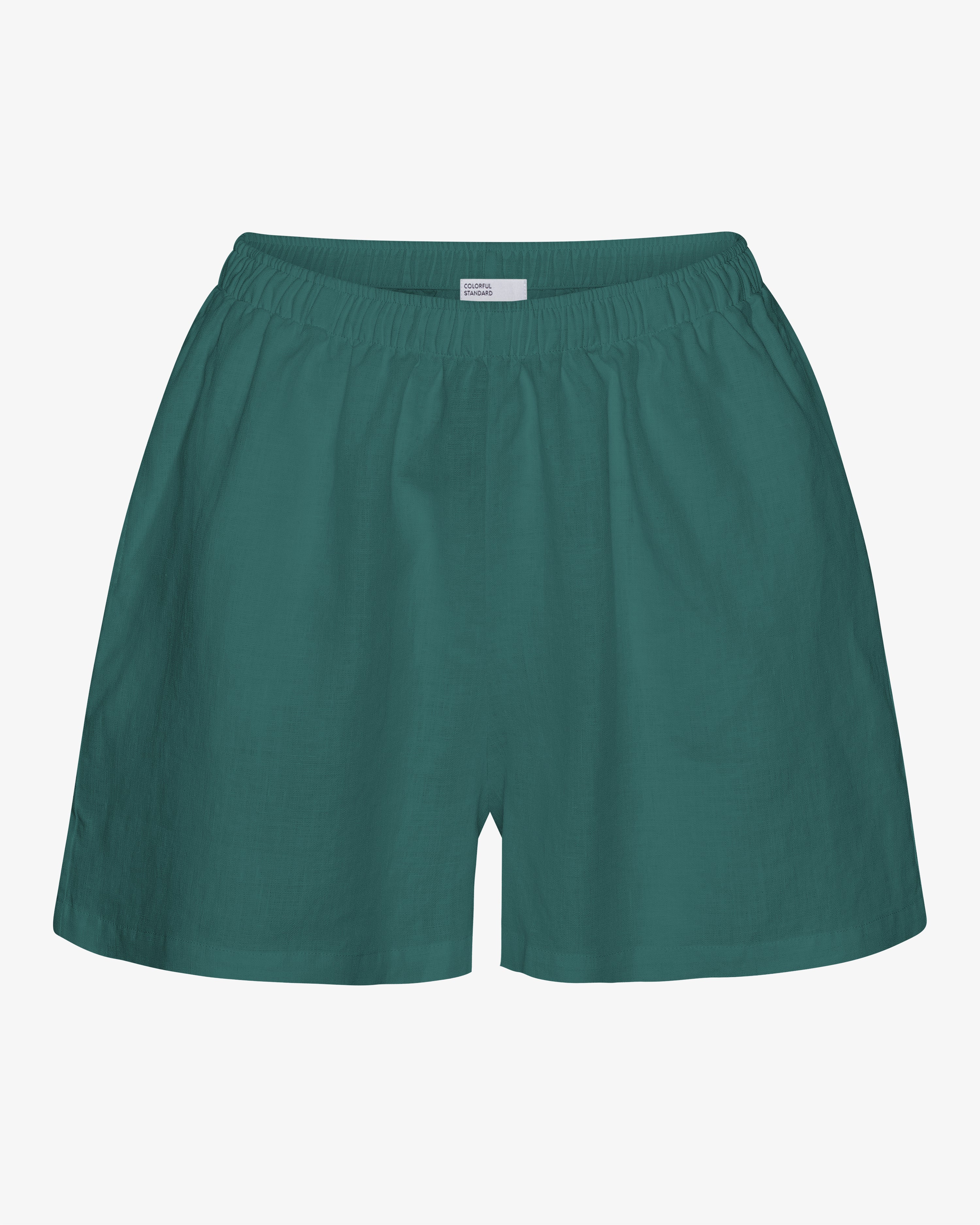 Linen Shorts - Ocean Green