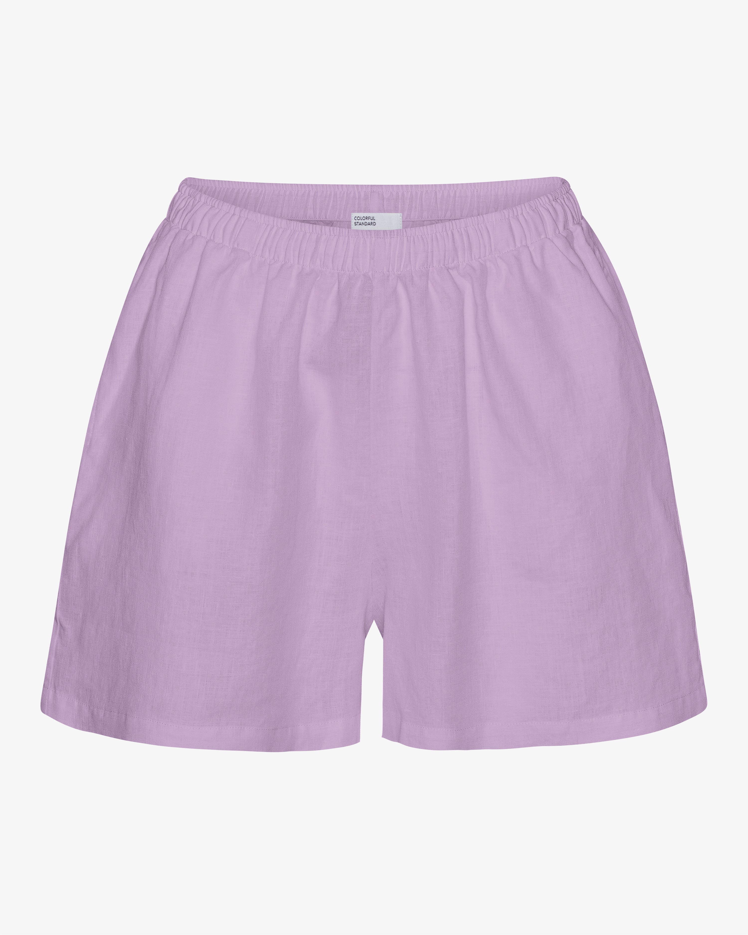 Linen Shorts - Soft Lavender