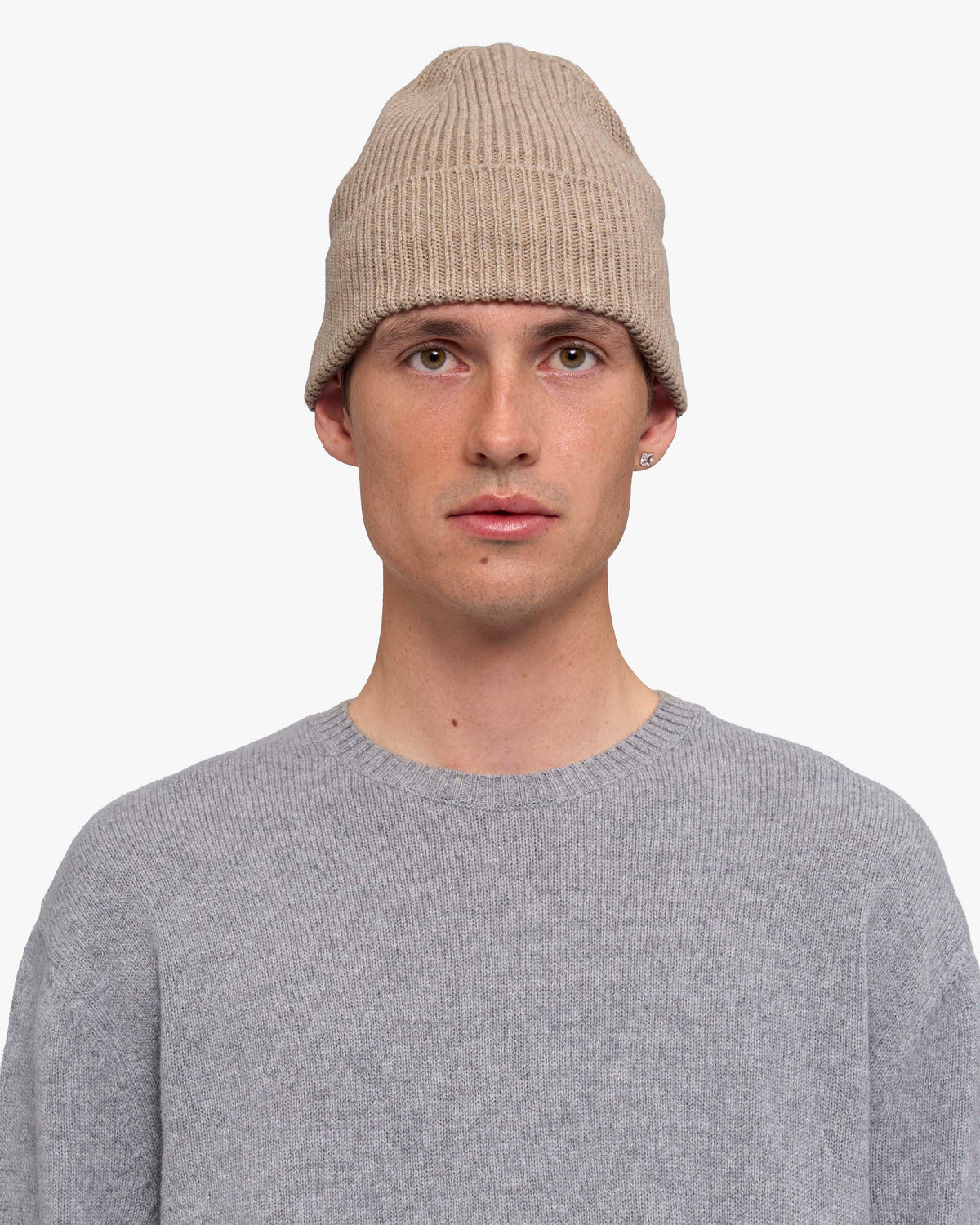 Cashmere Beanie - Bamboo Beige