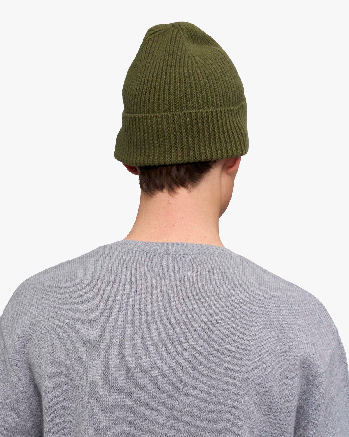 Cashmere Beanie - Basil Green