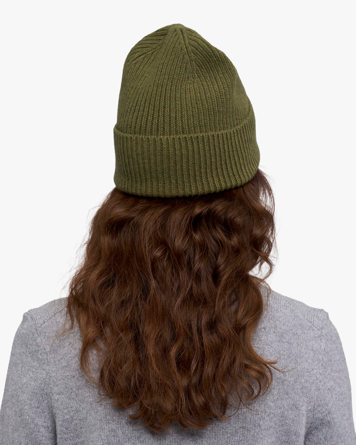 Cashmere Beanie - Basil Green
