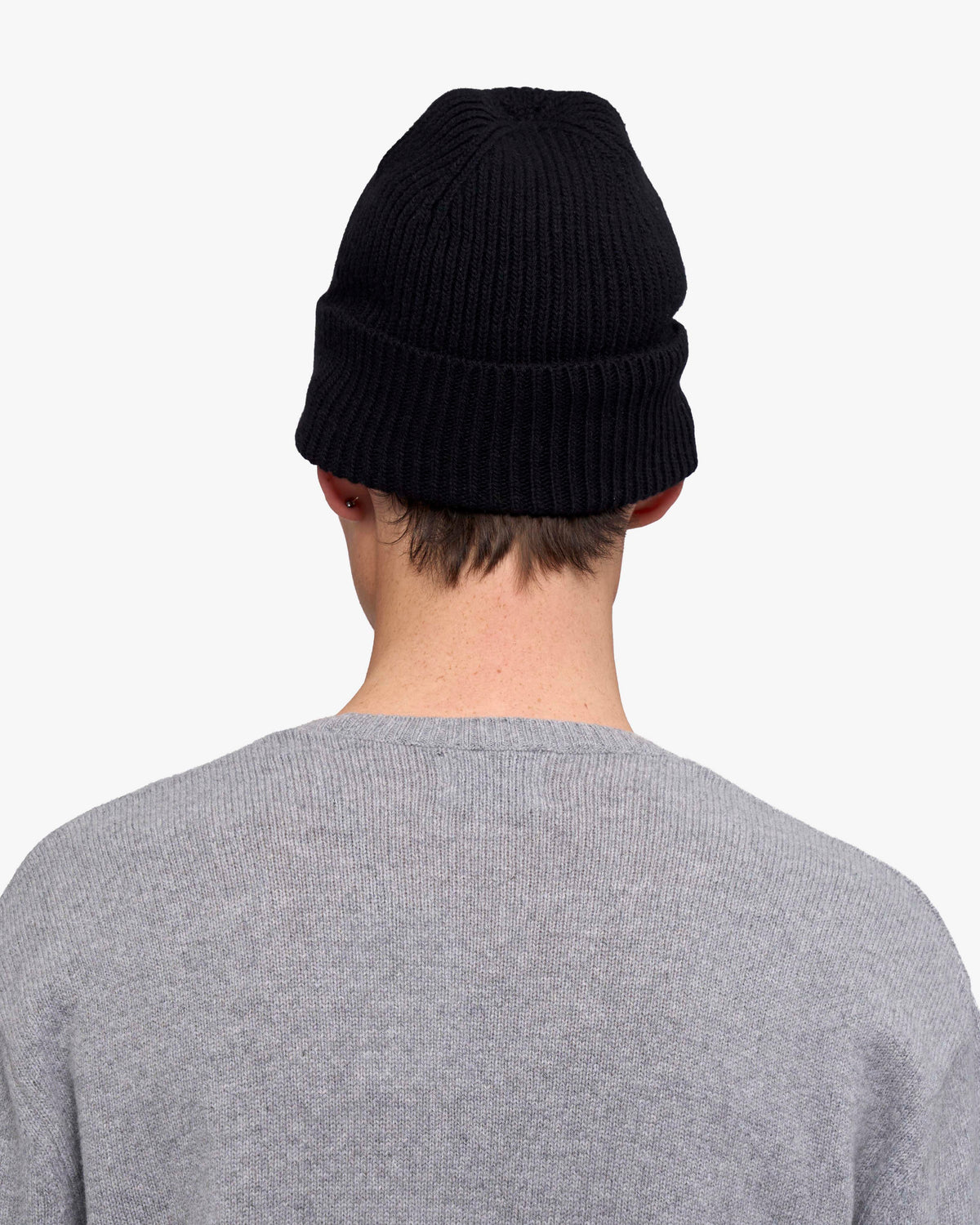 Cashmere Beanie - Deep Black