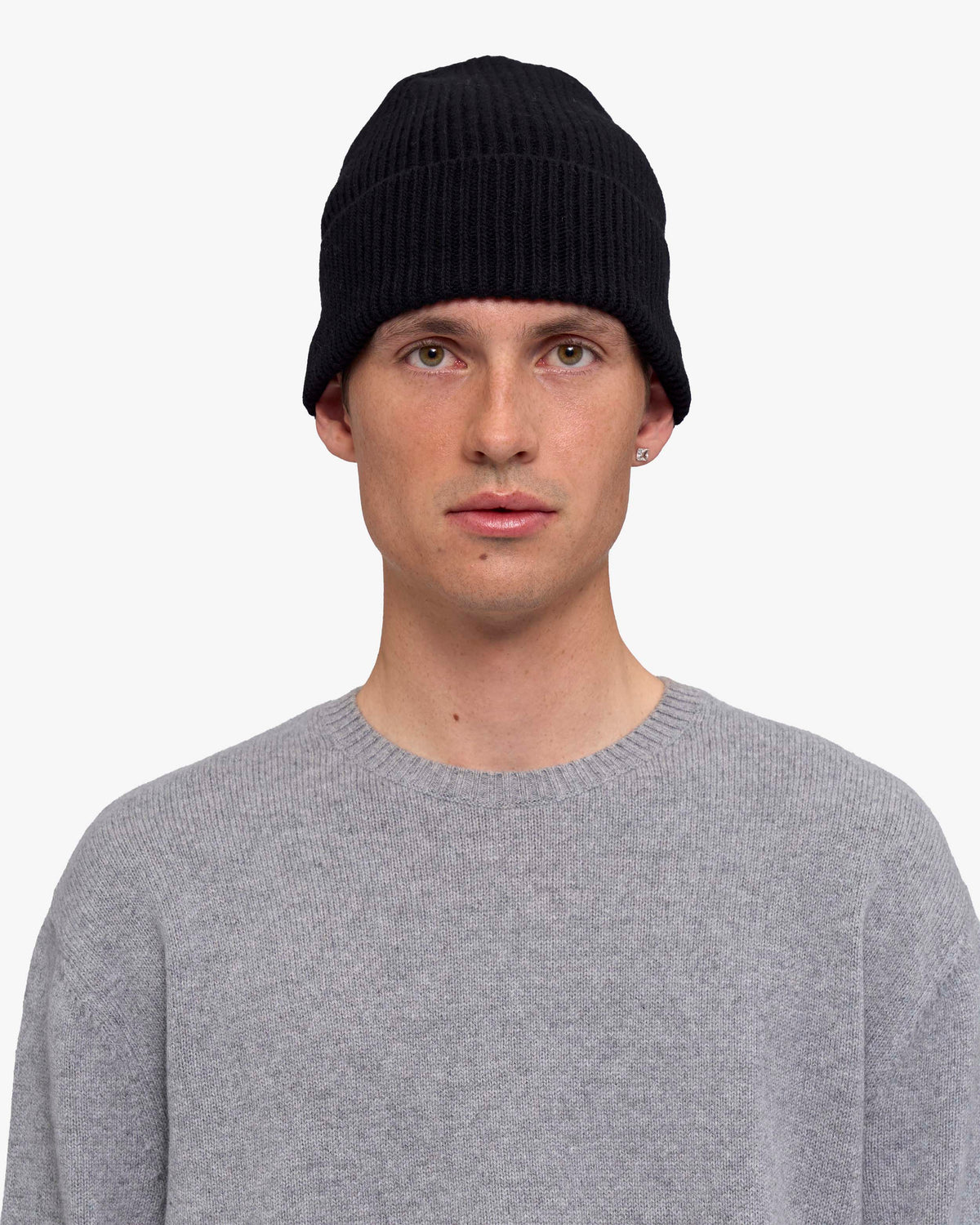 Cashmere Beanie - Deep Black