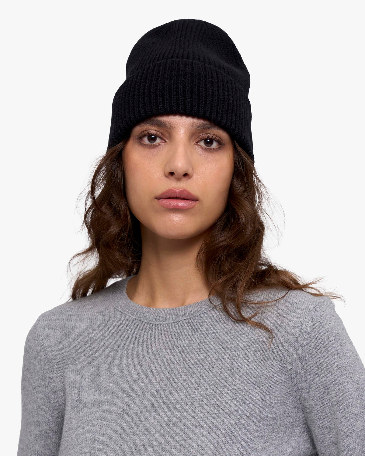 Cashmere Beanie - Deep Black