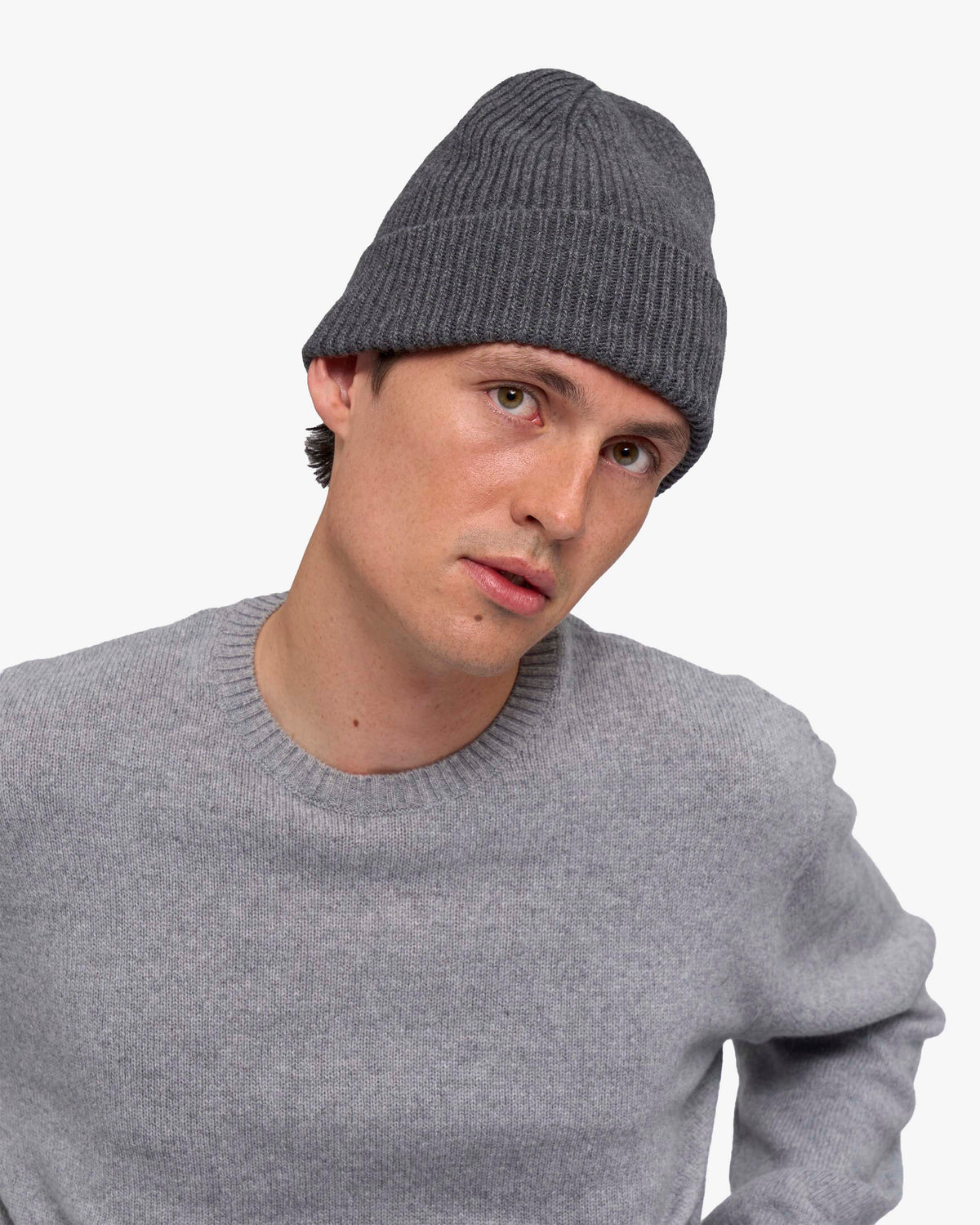 Cashmere Beanie - Lava Grey