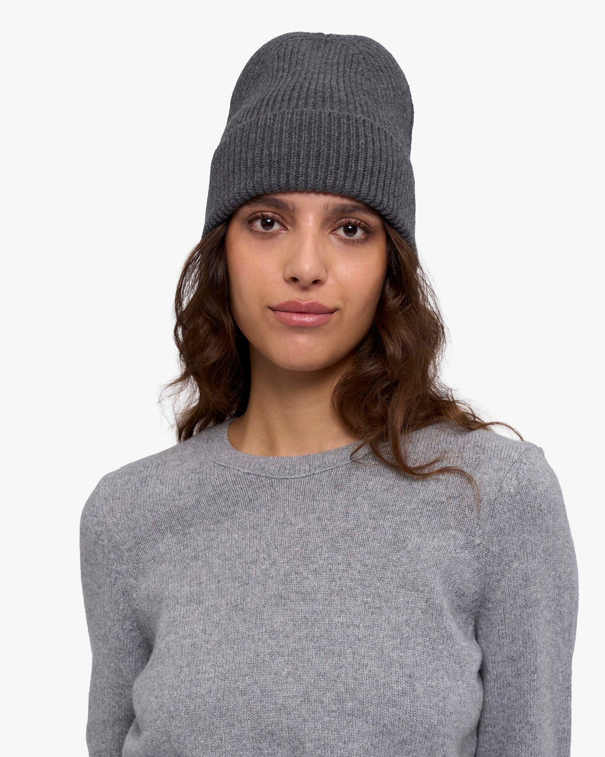 Cashmere Beanie - Lava Grey