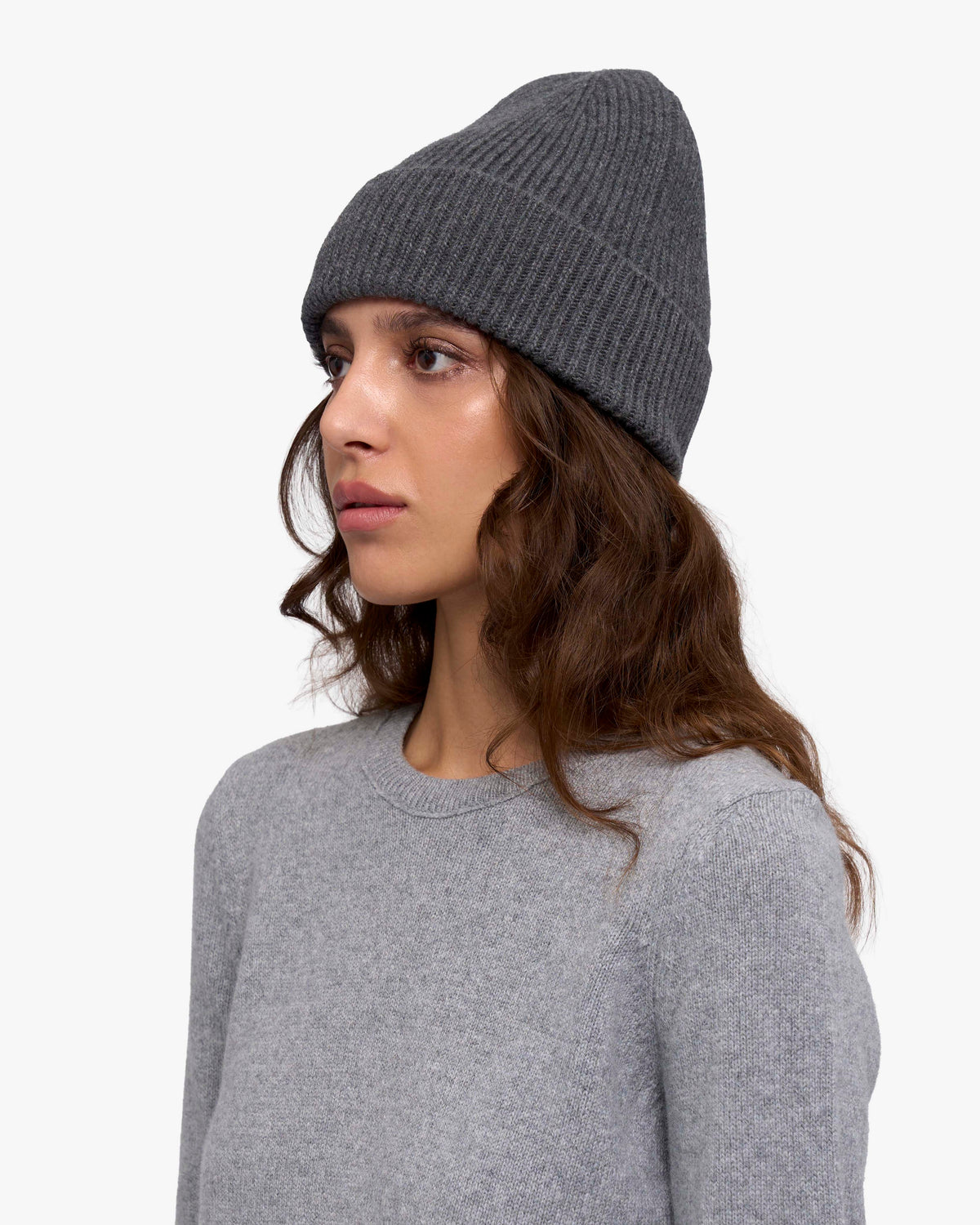 Cashmere Beanie - Lava Grey